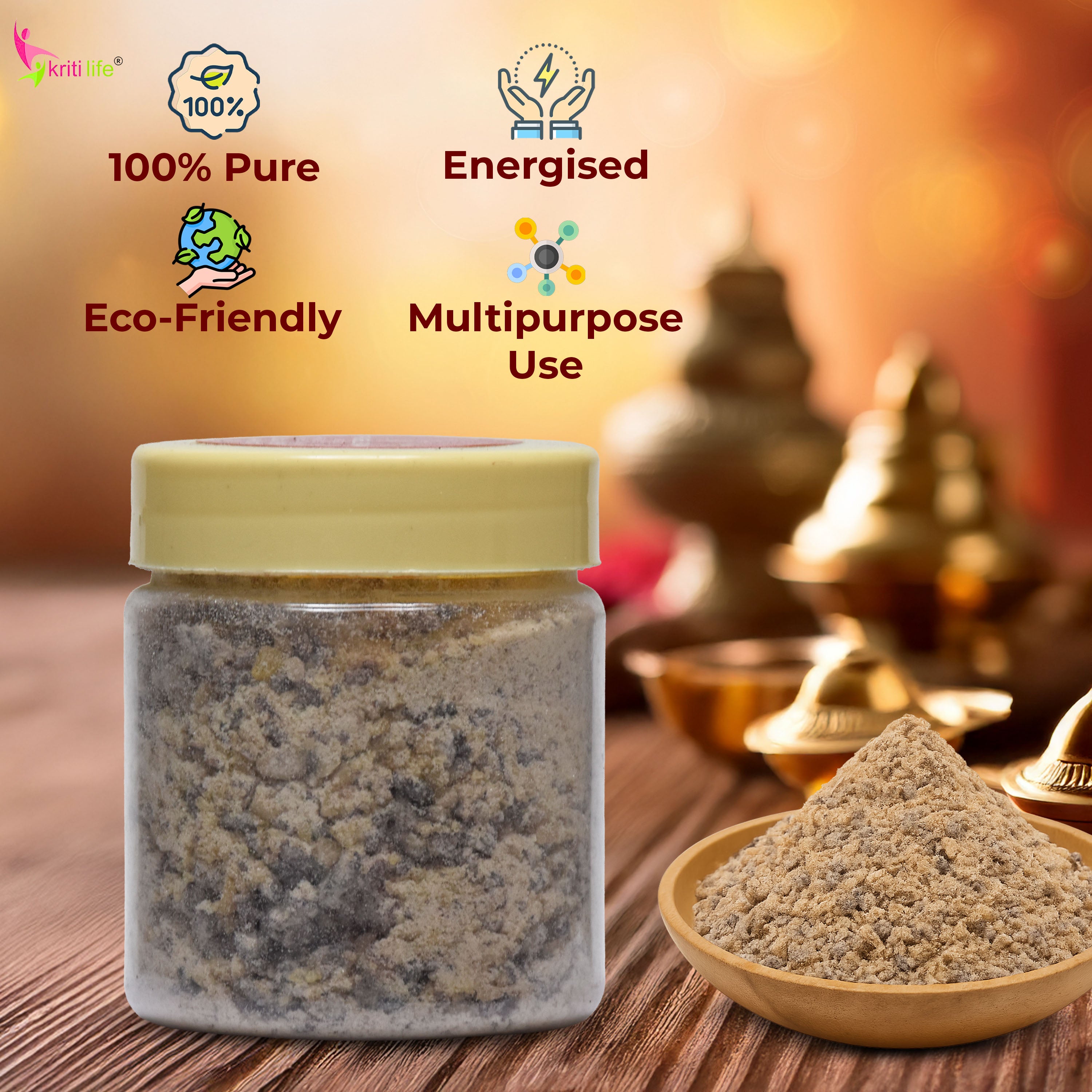 Energised Loban Powder – 100 grams | For Havan, Dhuni & Energy Cleansing