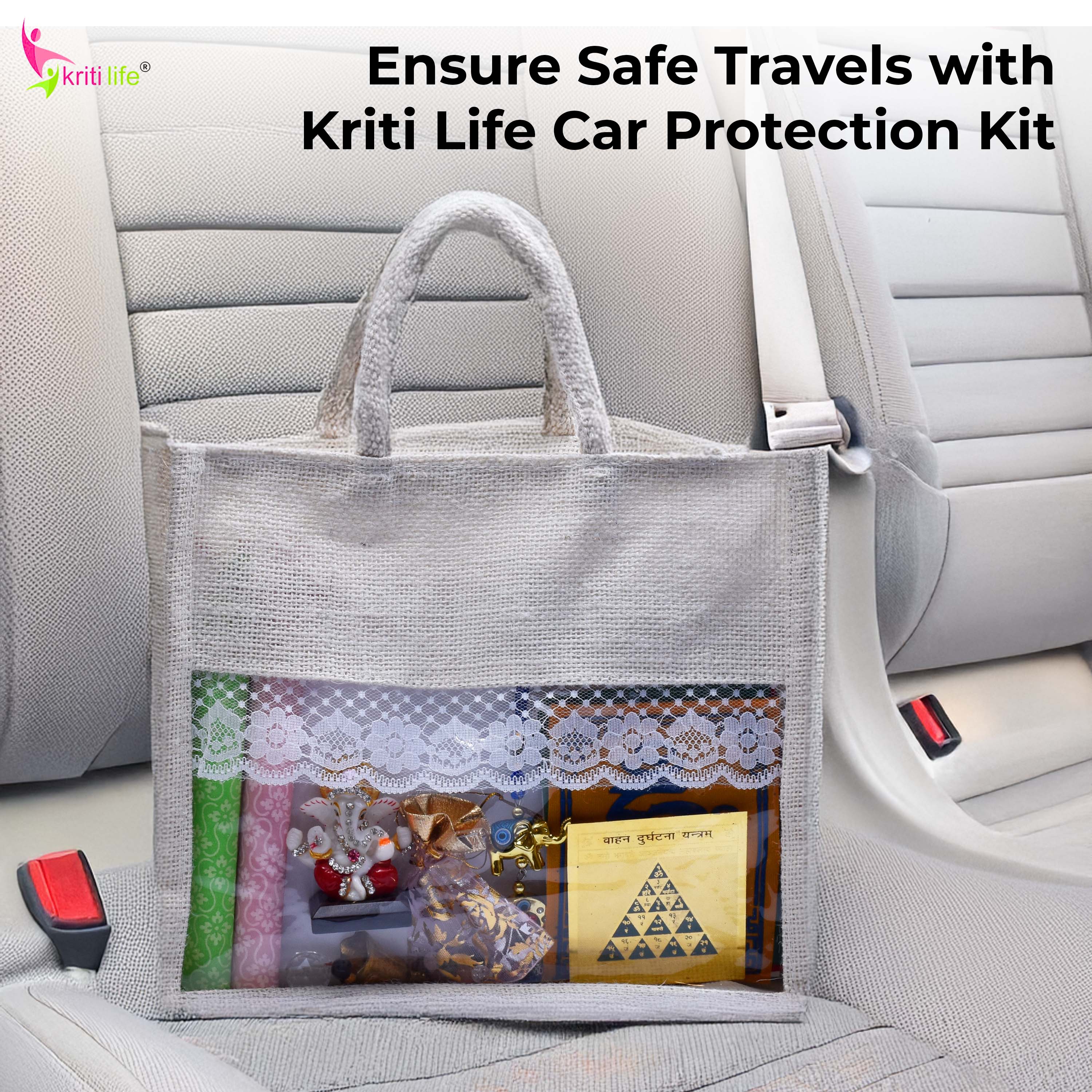 Kriti Life Car Protection & Positivity Kit | Complete Spiritual Car Safety Combo for Travel, Positivity & Protection