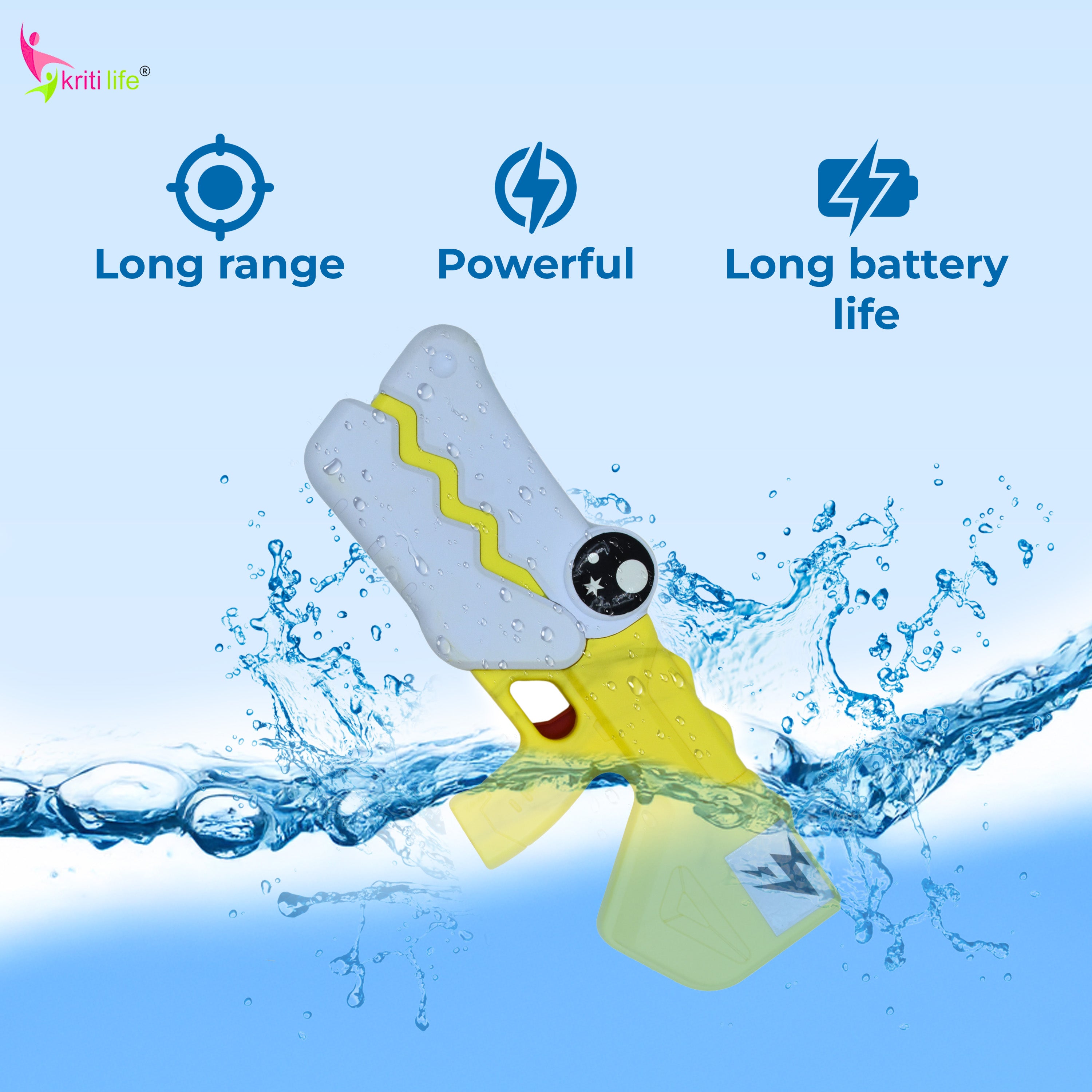 Electric PUBG Holi Water Gun Pichkari with Backpack Tank