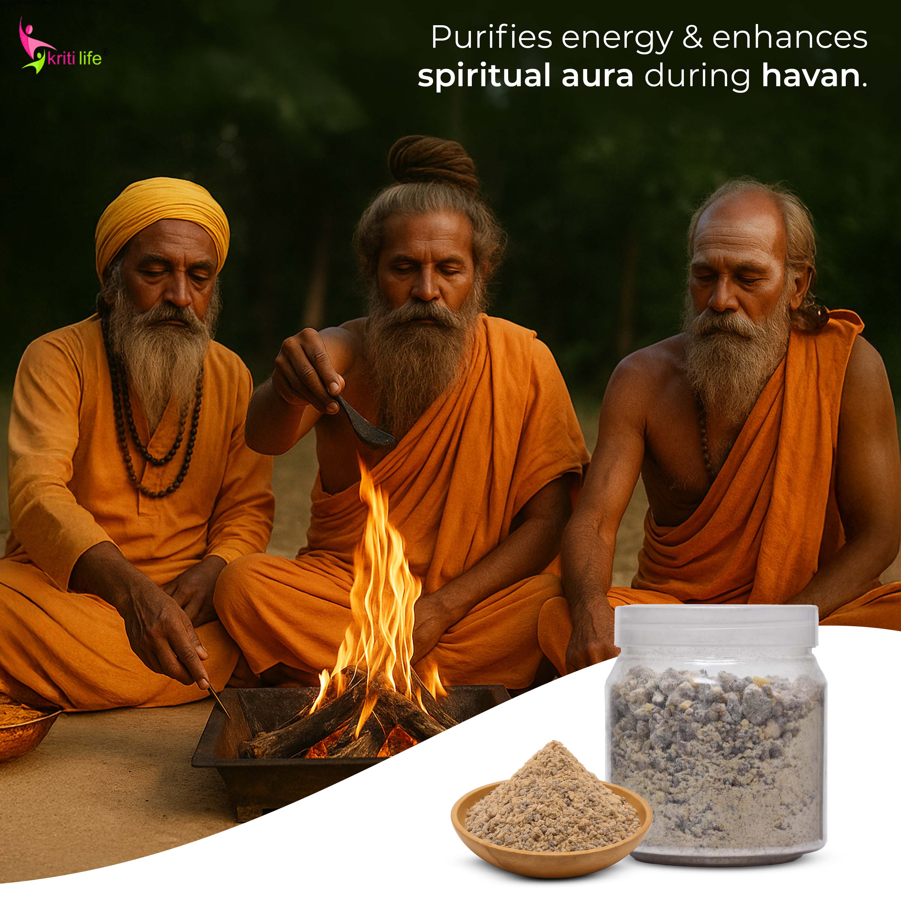Energised Loban Powder – 400 grams | For Havan, Dhuni & Energy Cleansing