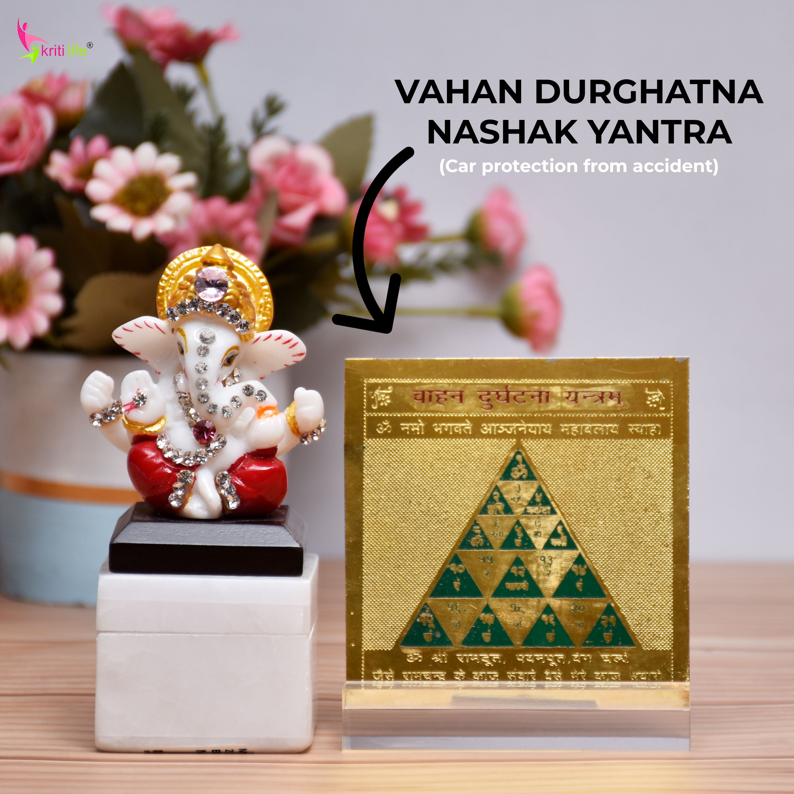 Kriti Life Car Protection & Positivity Kit | Complete Spiritual Car Safety Combo for Travel, Positivity & Protection