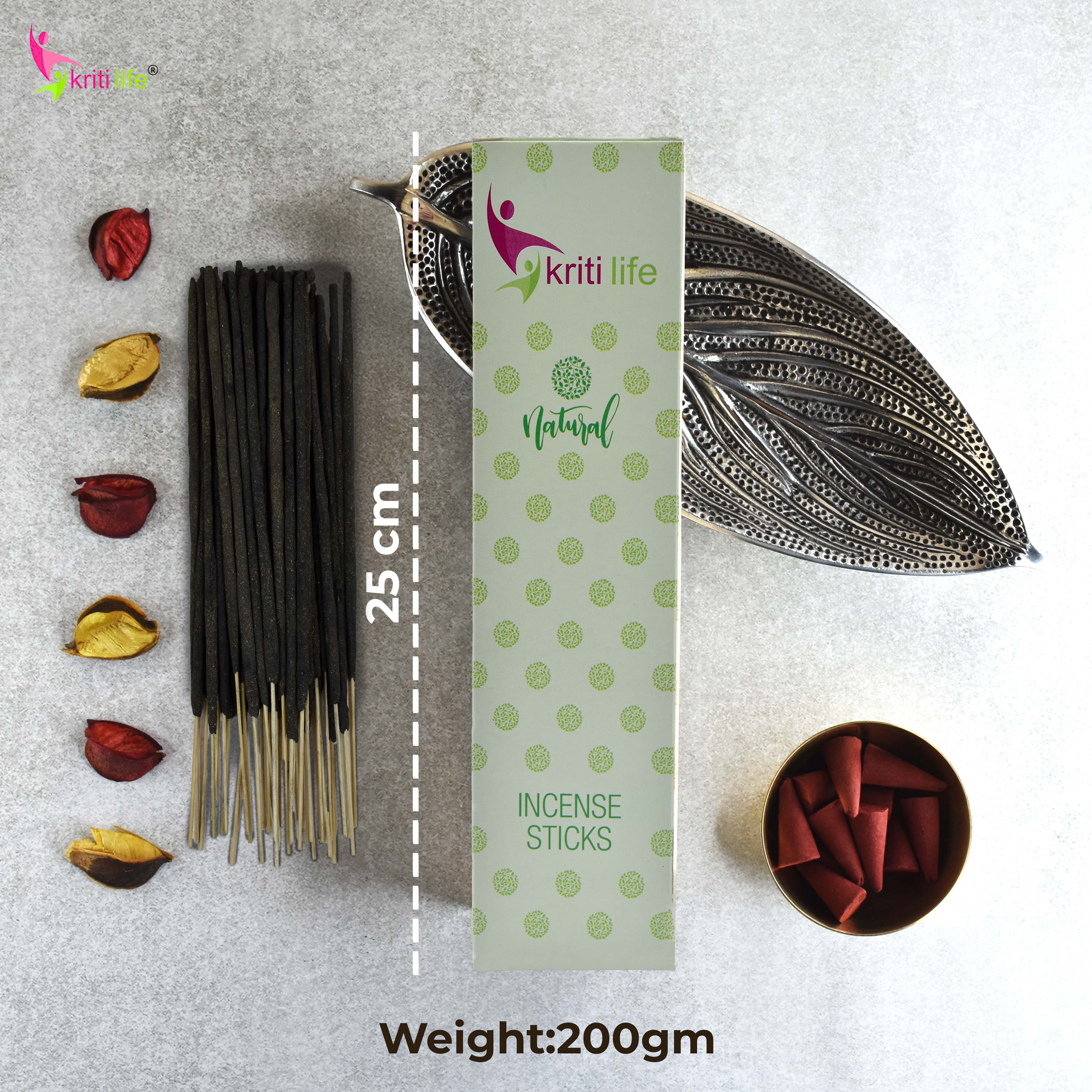 Kriti Life Incense Sticks - Oriental 100 Pcs Perfect for Puja &amp; Relaxation