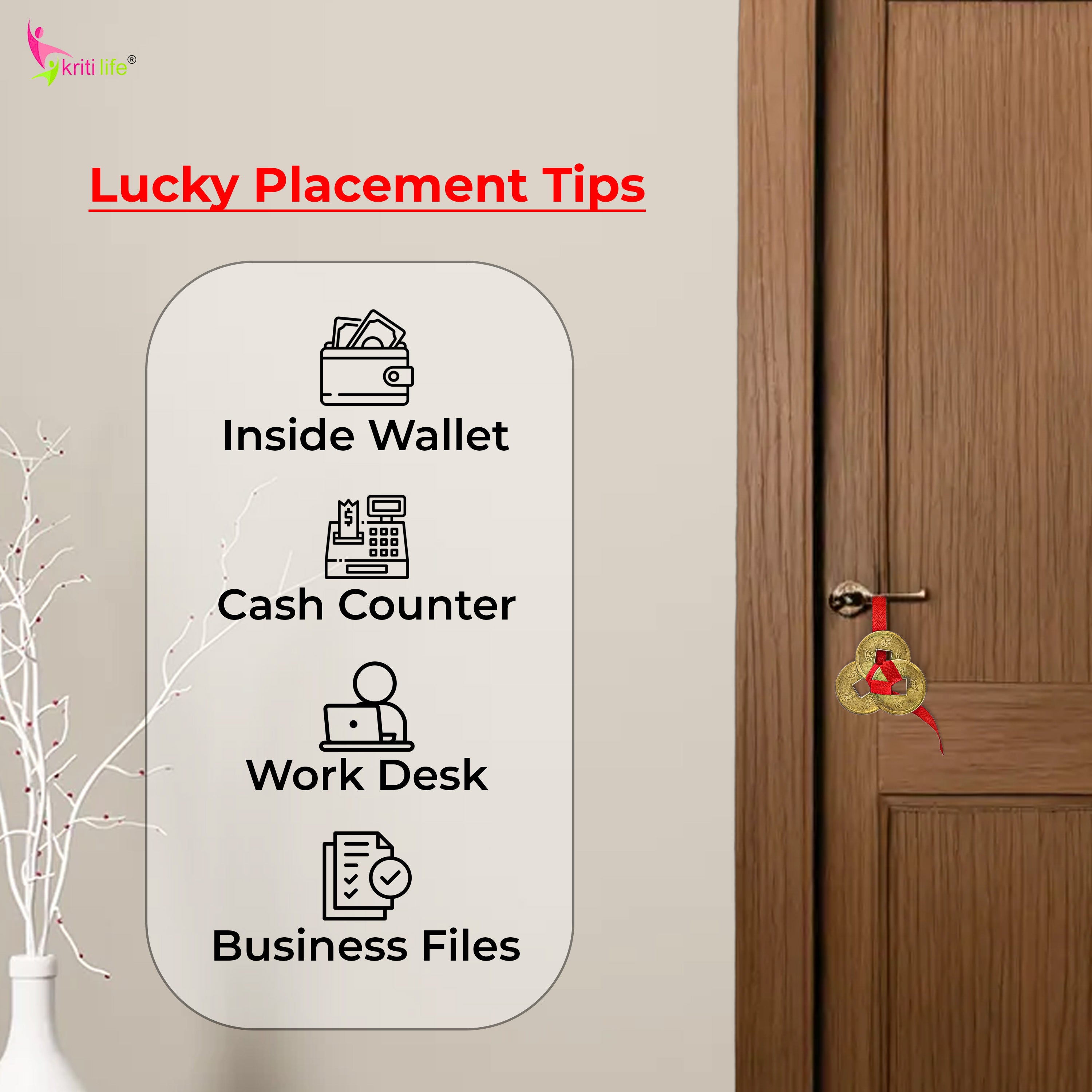 Feng Shui 3 Wealth Coins for Prosperity| Attract Money, Luck & Prosperity | Home, Office, Gift Use