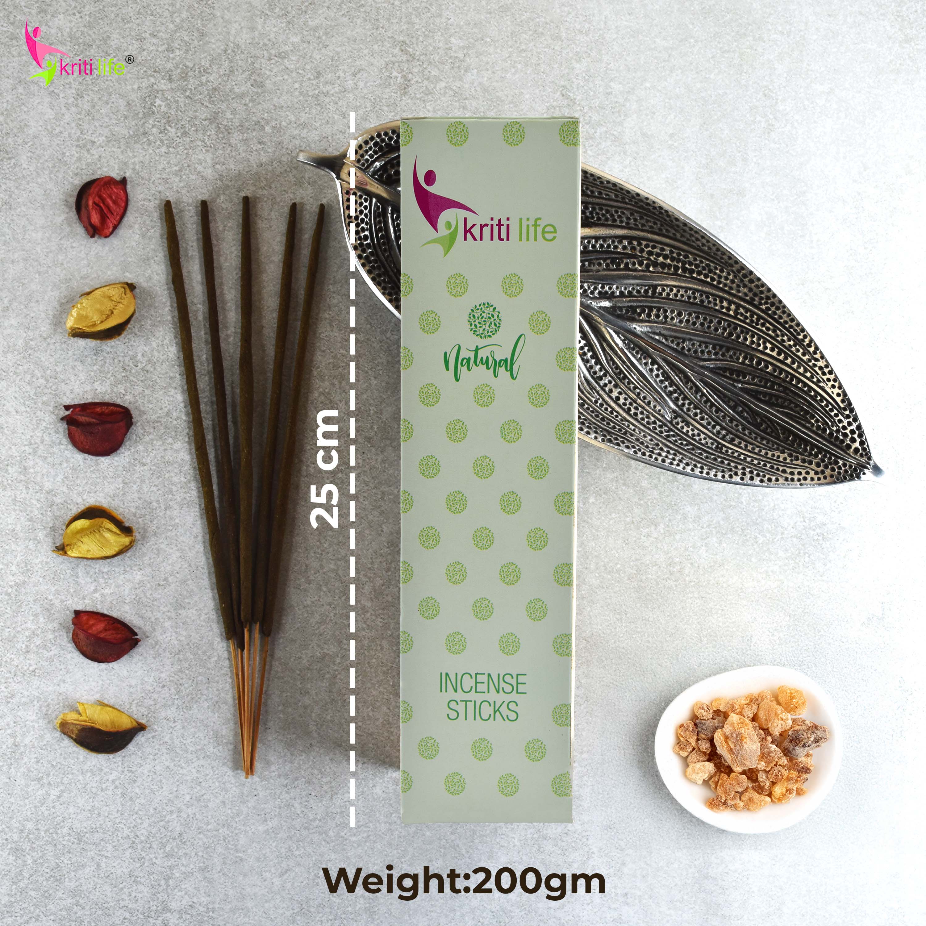 Kriti Life Incense Sticks - Myrrh 100 Pcs Perfect for Puja &amp; Relaxation