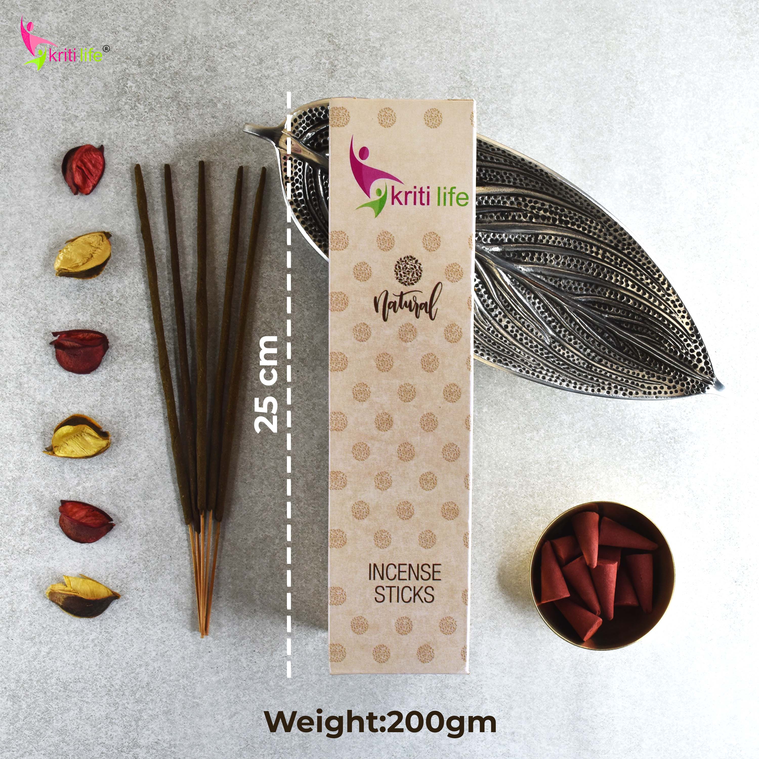 Kriti Life Incense Sticks - Guggal 100 Pcs Perfect for Puja &amp; Relaxation