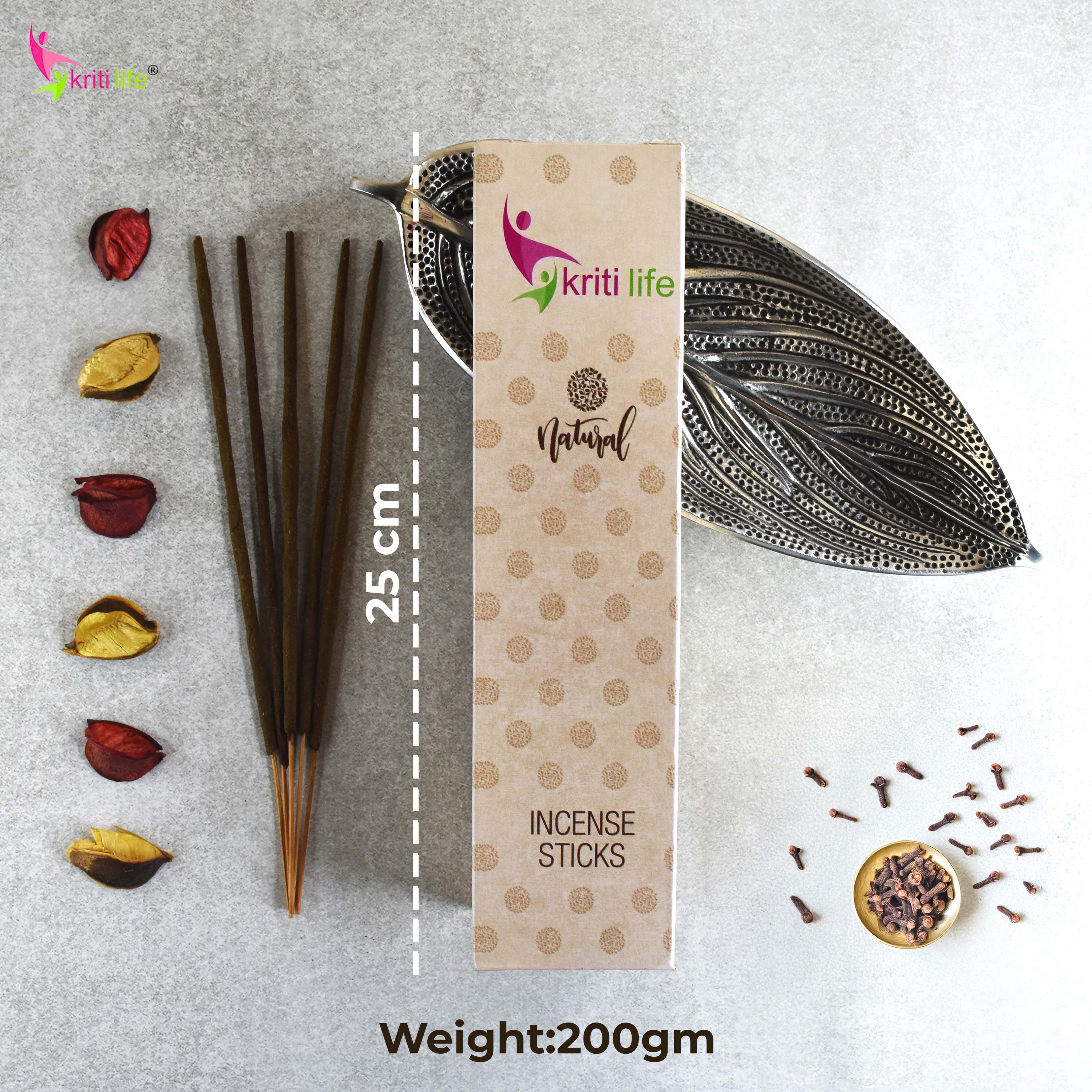 Kriti Life Incense Sticks - Clove 100 Pcs Perfect for Puja &amp; Relaxation