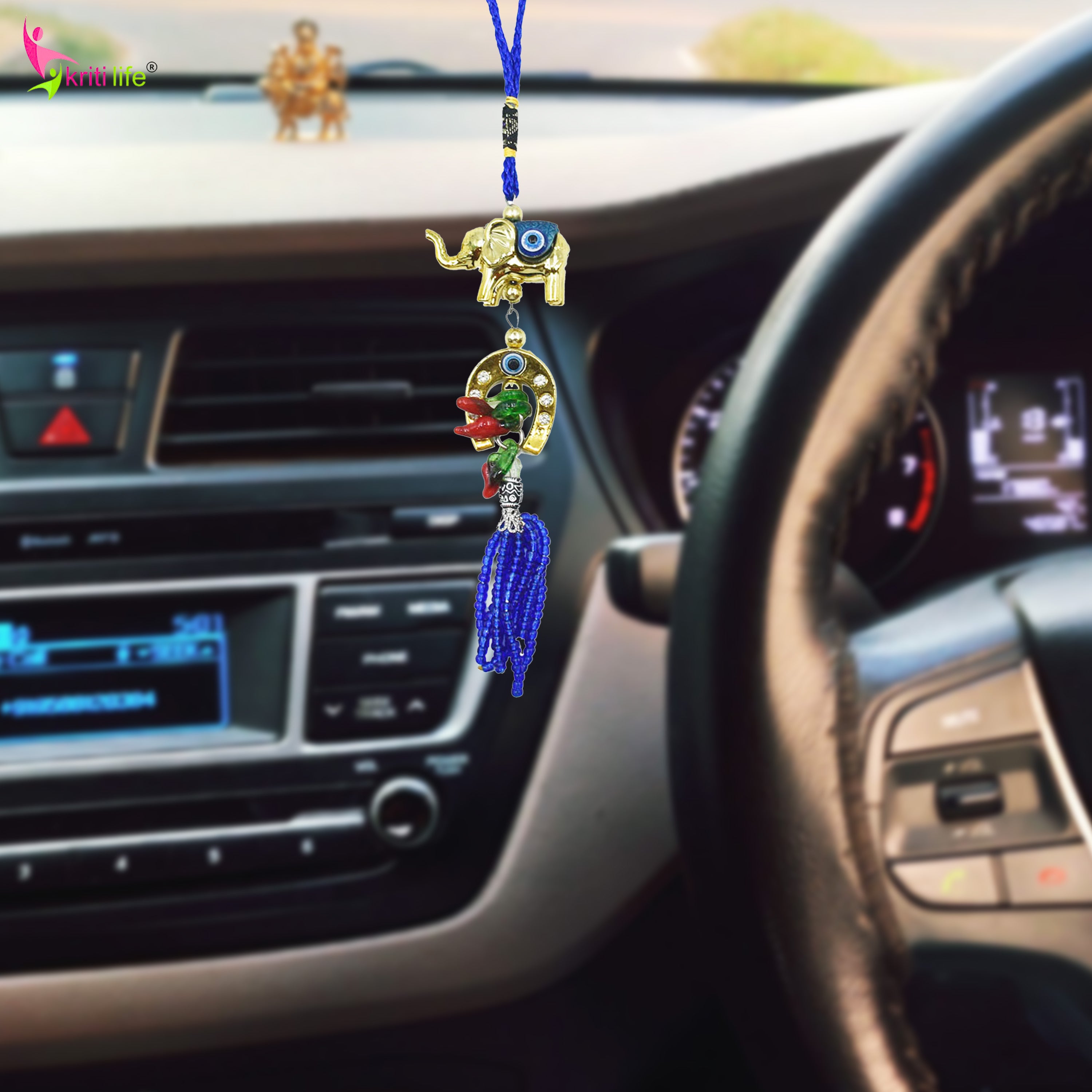 Kriti Life Car Protection & Positivity Kit | Complete Spiritual Car Safety Combo for Travel, Positivity & Protection