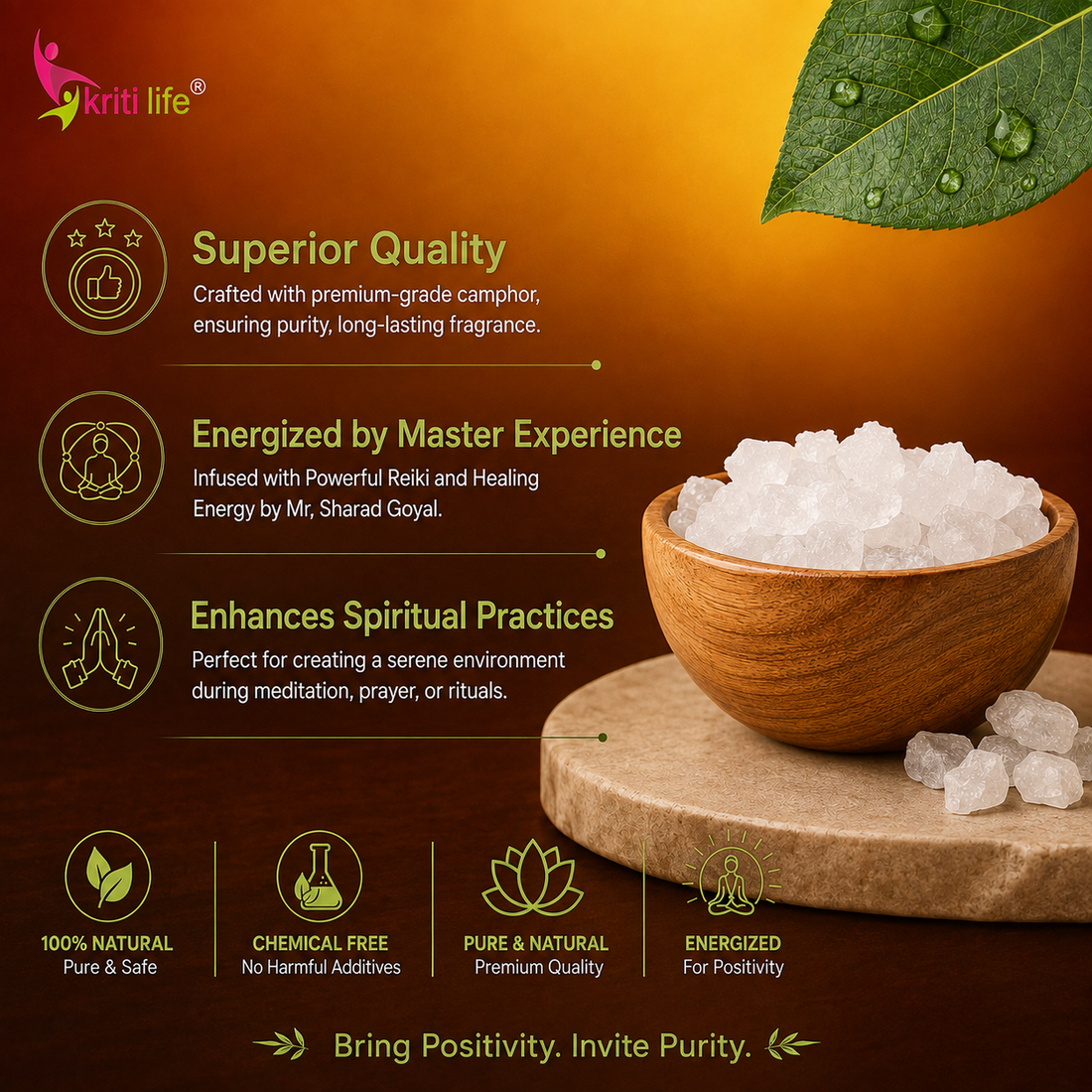 Feng Shui Energised Camphor/Kapoor 500 Gram