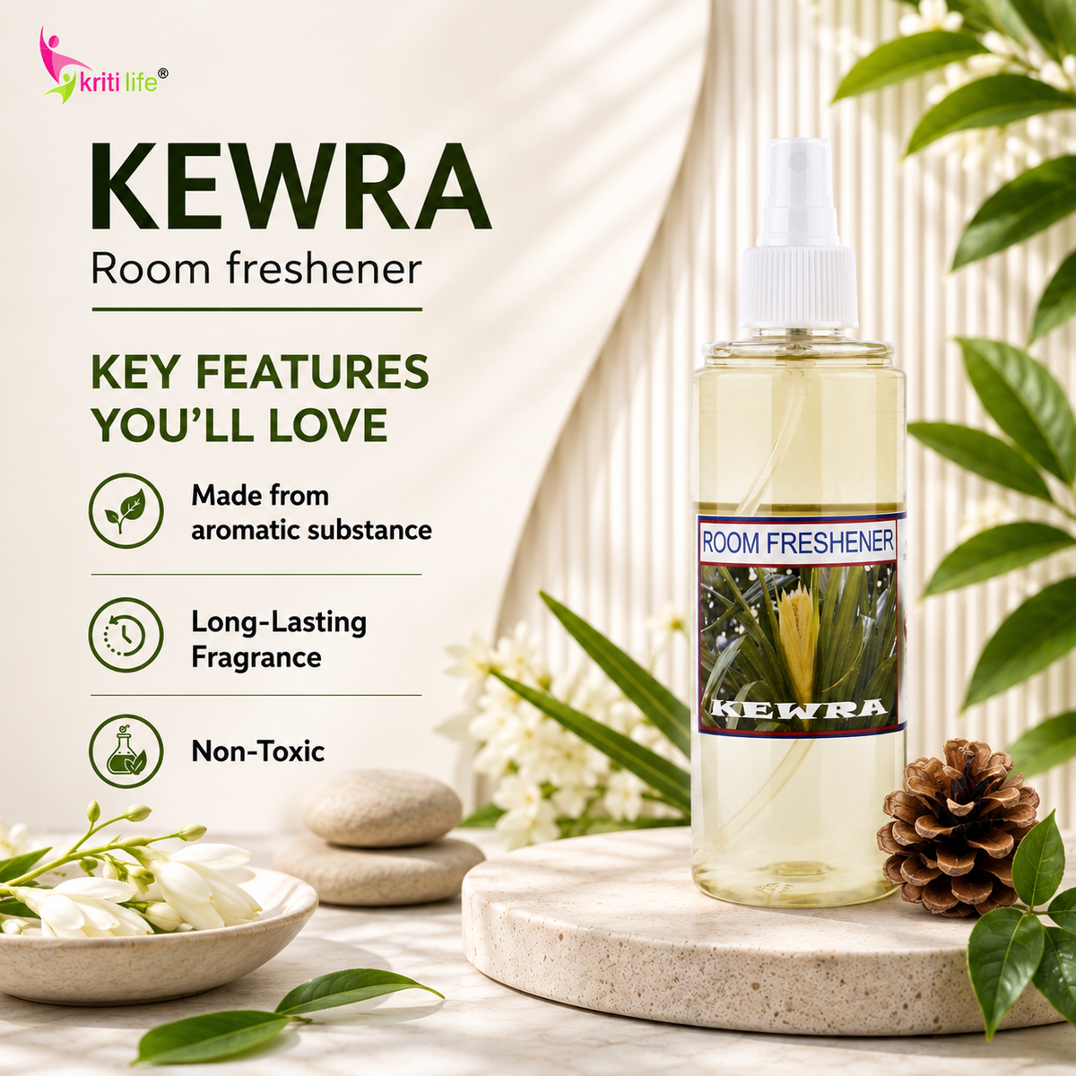 Kewra Room Spray - 165 ML