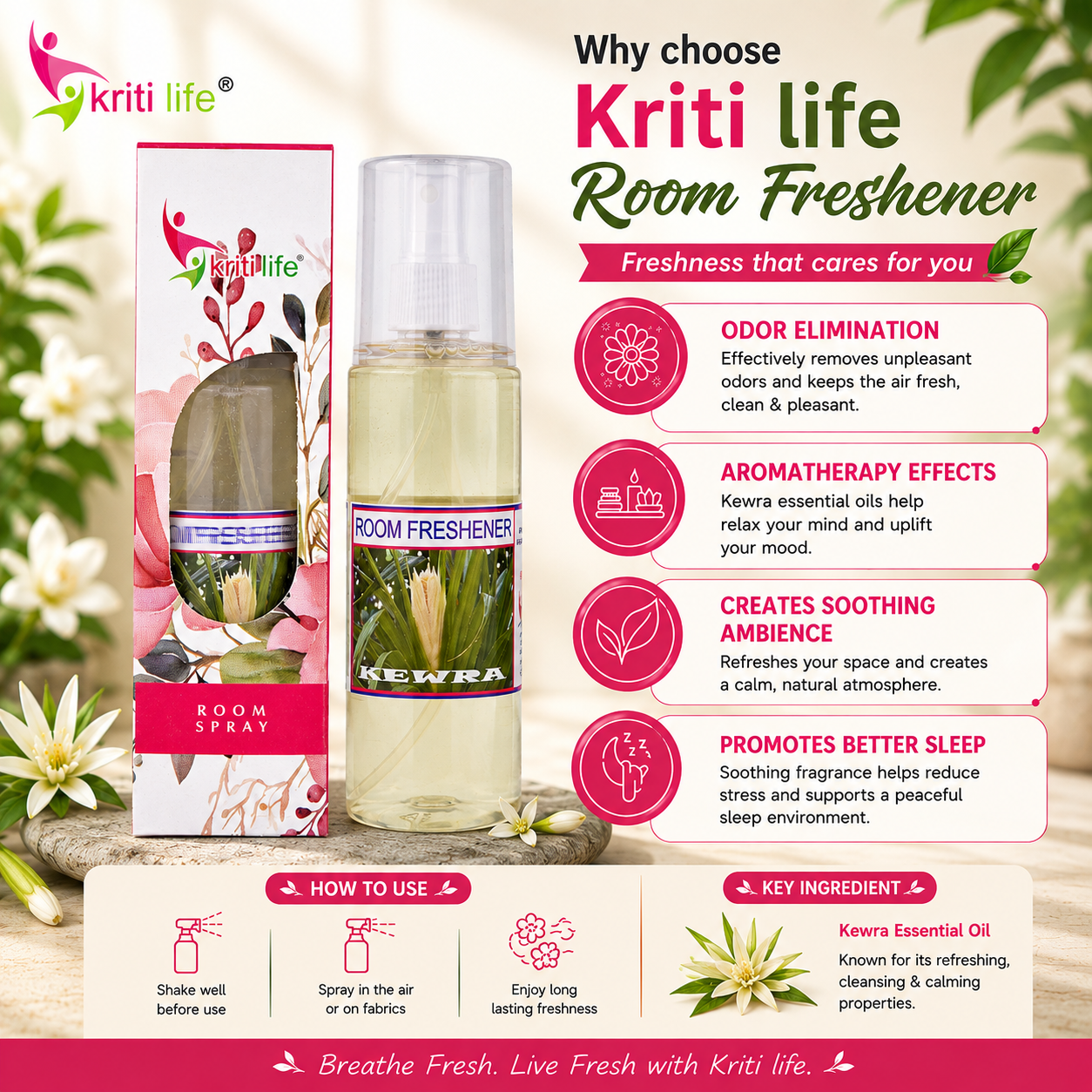 Kewra Room Spray - 165 ML