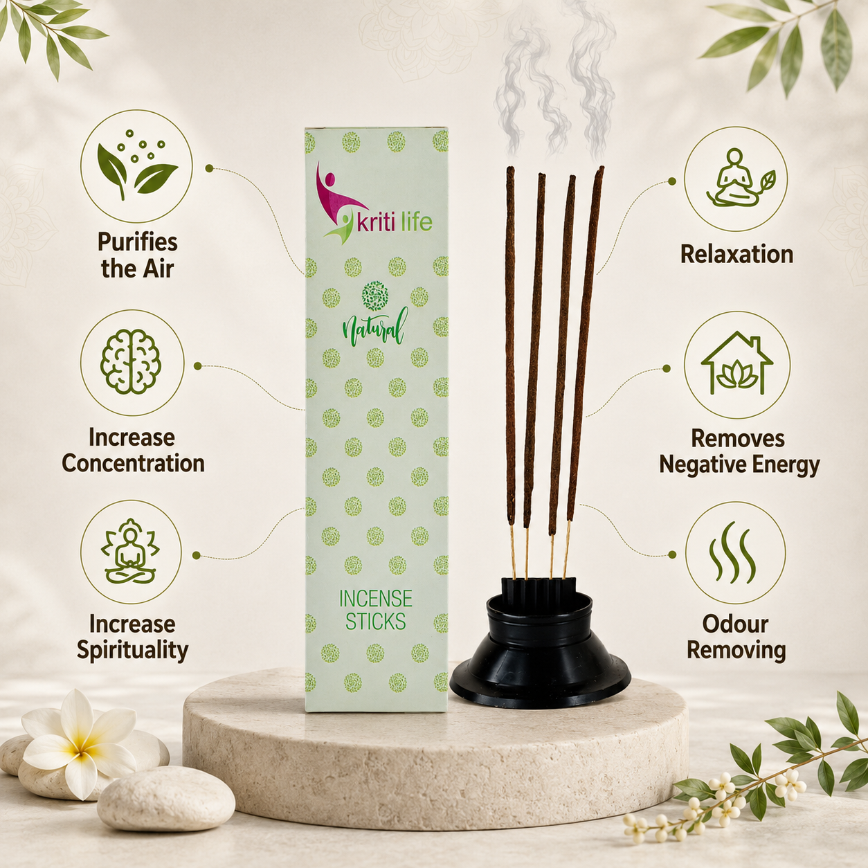 Agarwood Incense Sticks- 100 Pcs Perfect for Puja &amp; Relaxation