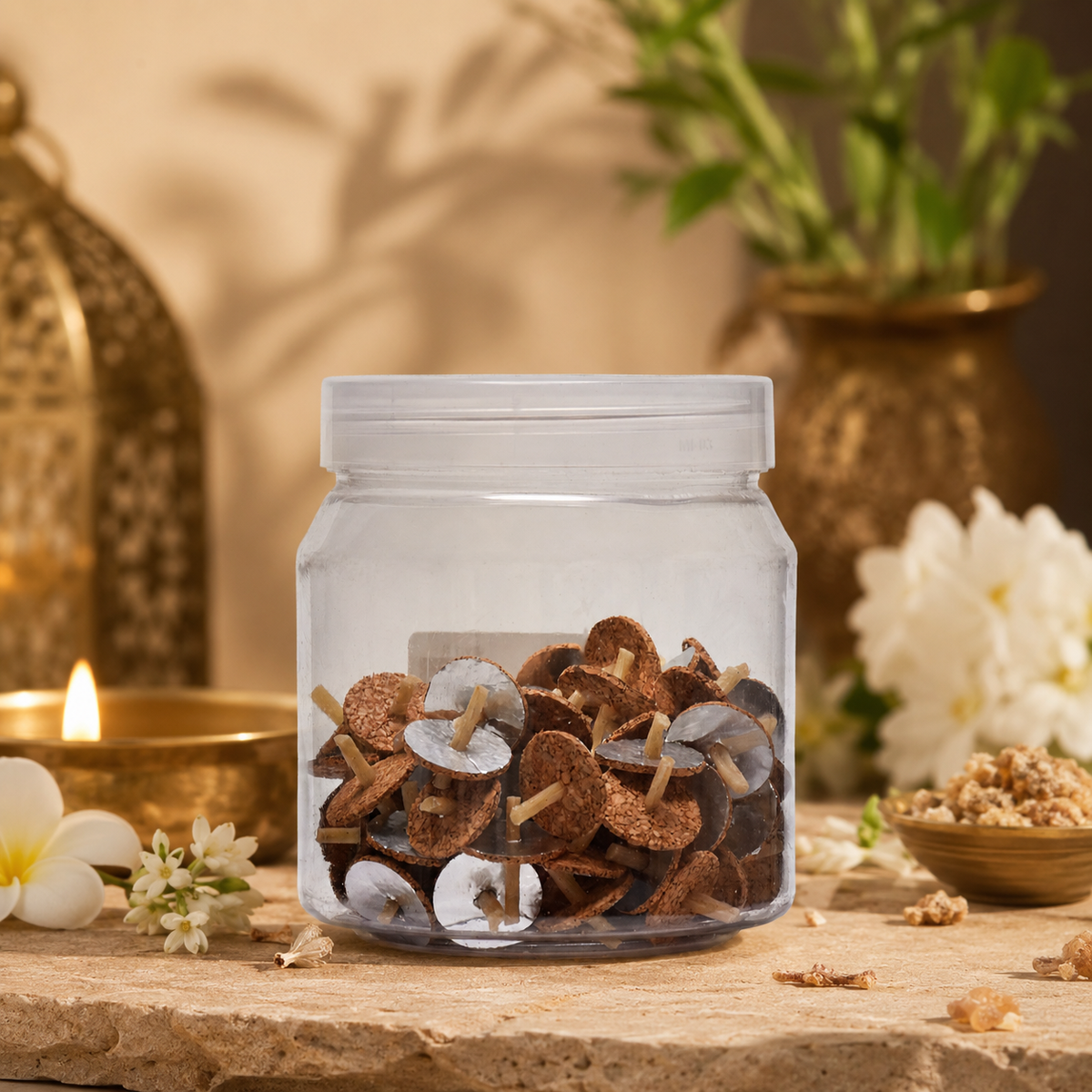 Floating Wicks for Diya & Pooja – 100 pcs | Clean, Steady & Easy to Use