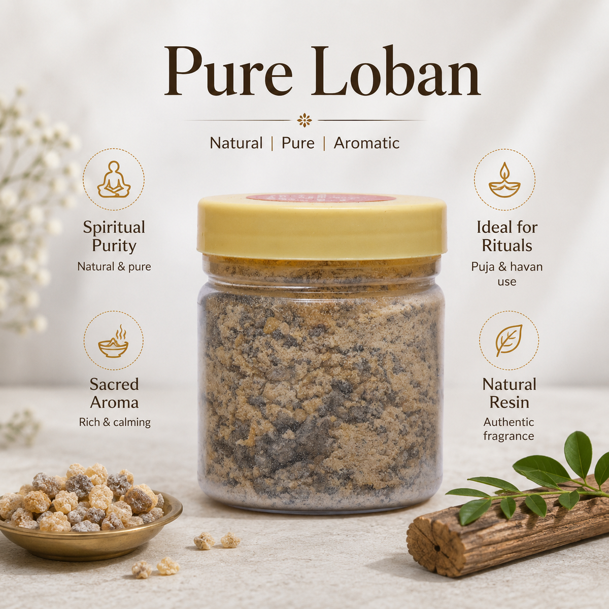 Energised Loban Powder – 100 grams | For Havan, Dhuni & Energy Cleansing