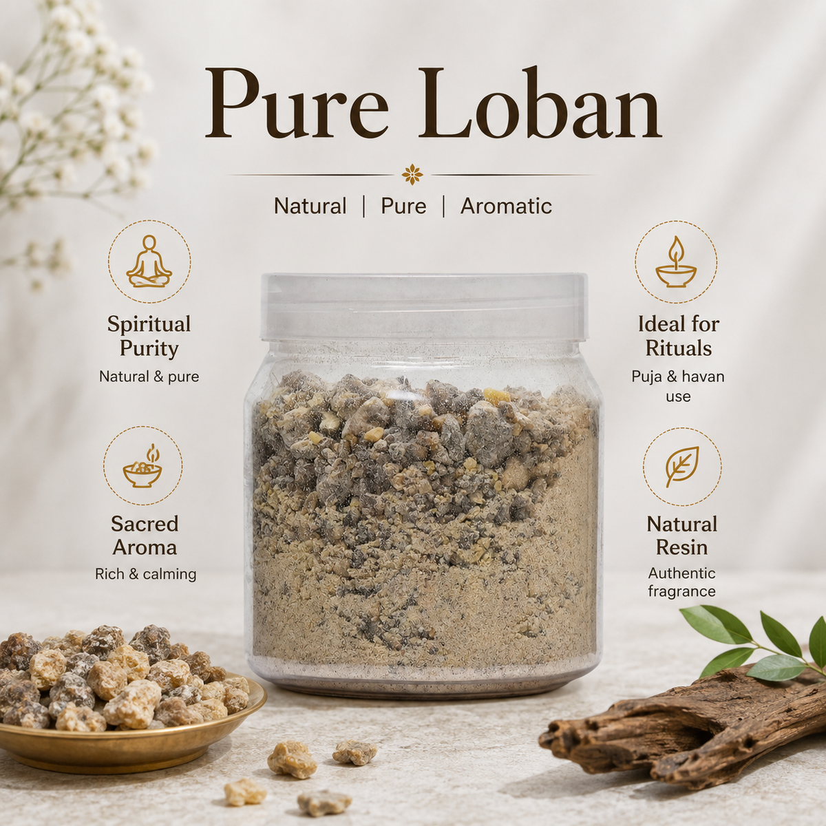 Energised Loban Powder – 400 grams | For Havan, Dhuni & Energy Cleansing