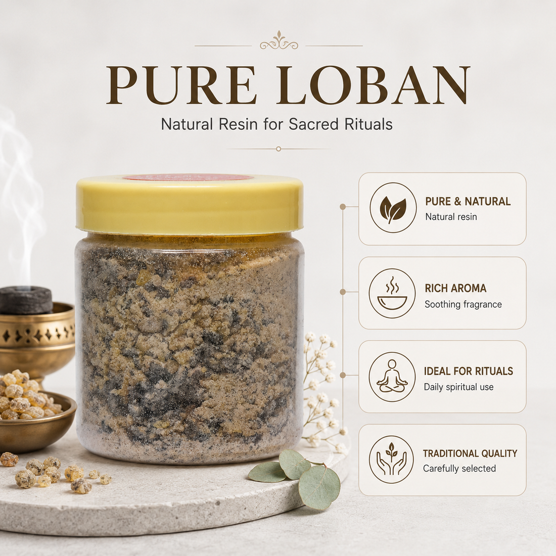 Energised Loban Powder – 100 grams | For Havan, Dhuni & Energy Cleansing