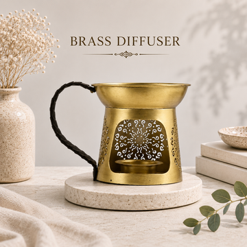Brass Loban, Camphor, Aroma Oil and kapoor Burner
