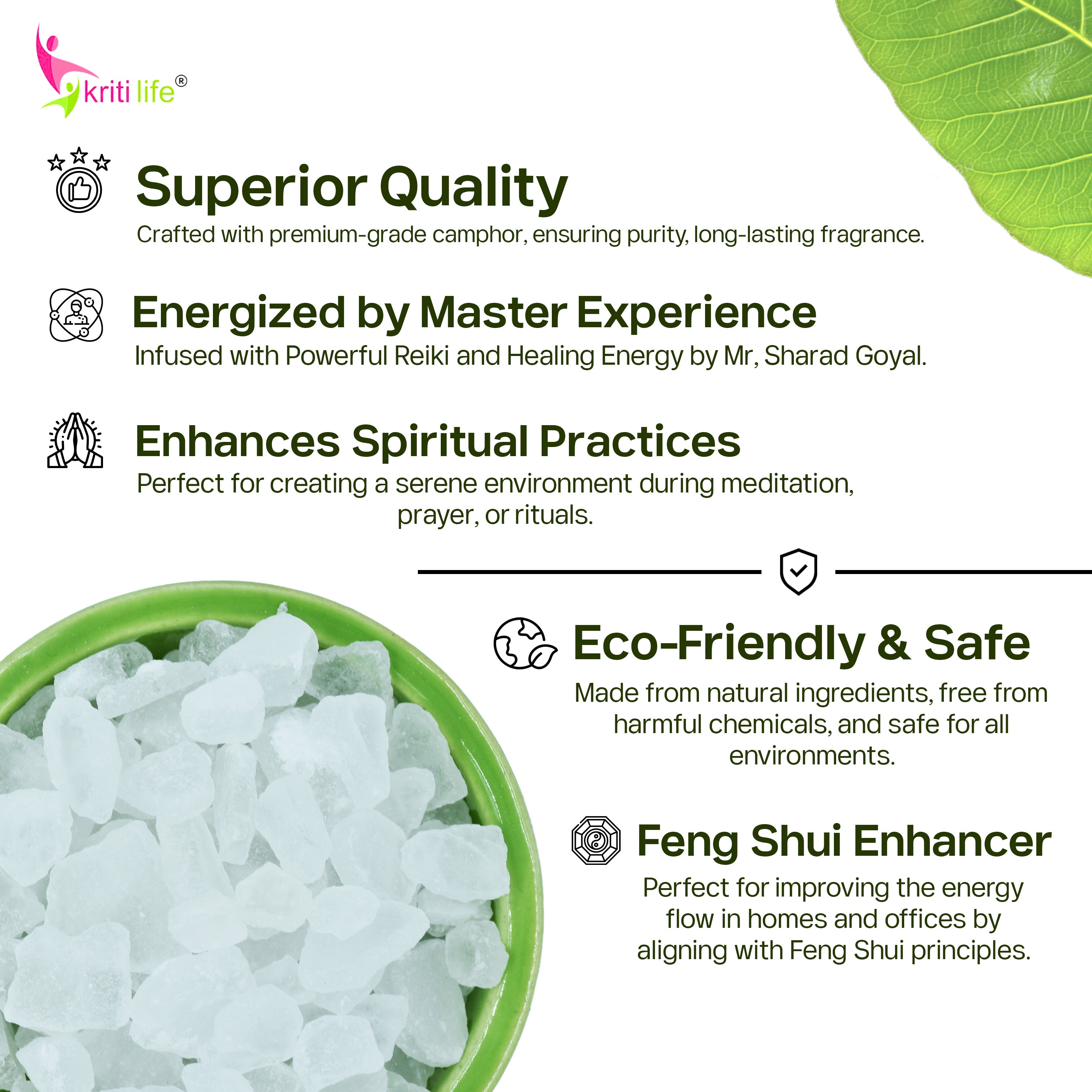 Feng Shui Energised Camphor/Kapoor 1 Kg