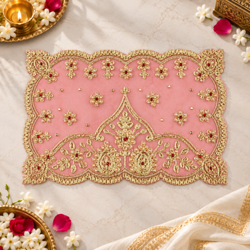 Durga Mata Designer Red Chunni for Navratri