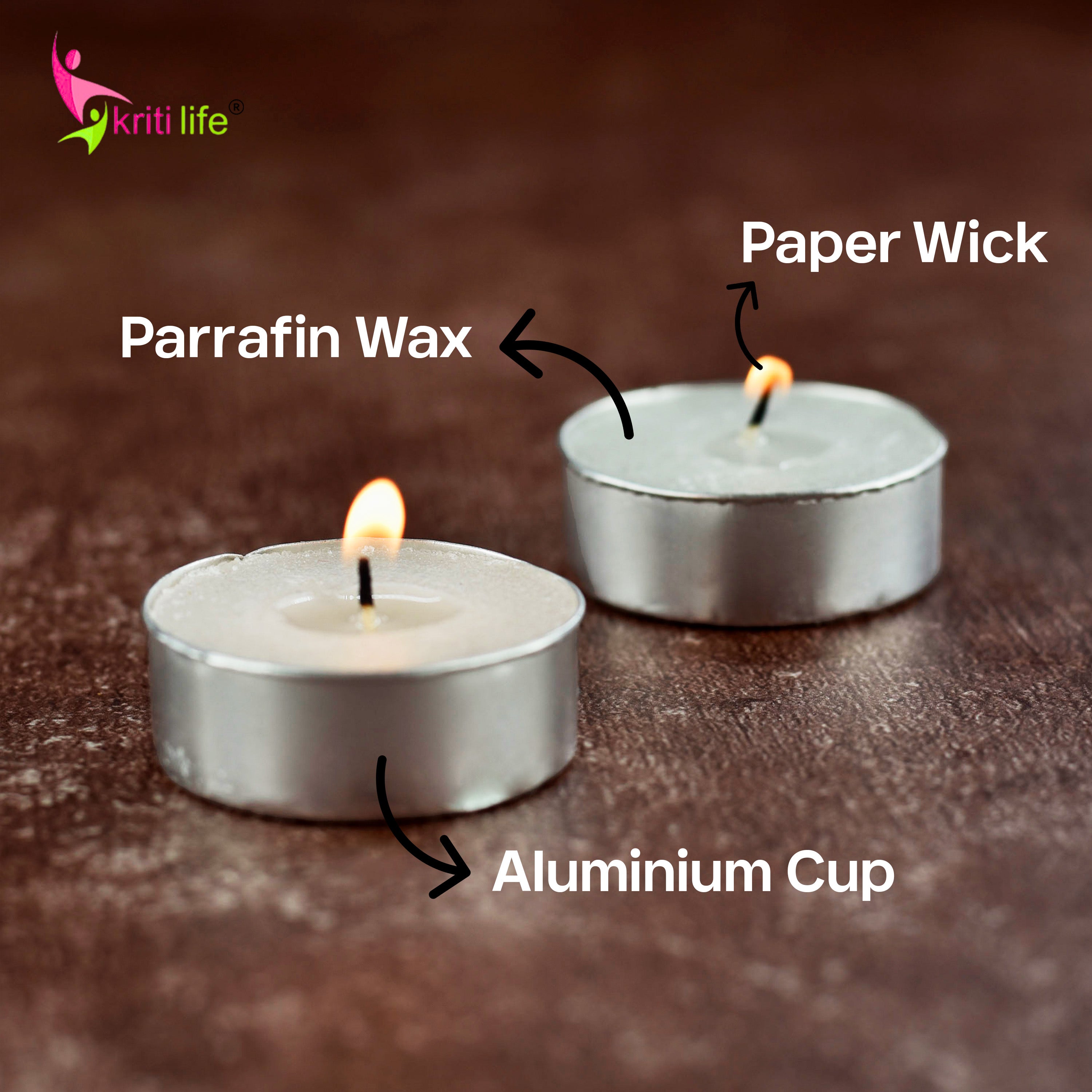 Tealight Candles Unscented  3 Hour Set of 50 Pcs