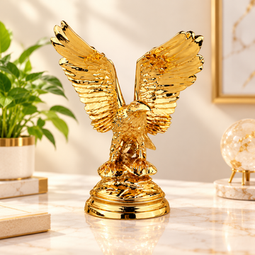 Feng Shui Golden Eagle Idol for Success, Power, Leadership & Prosperity