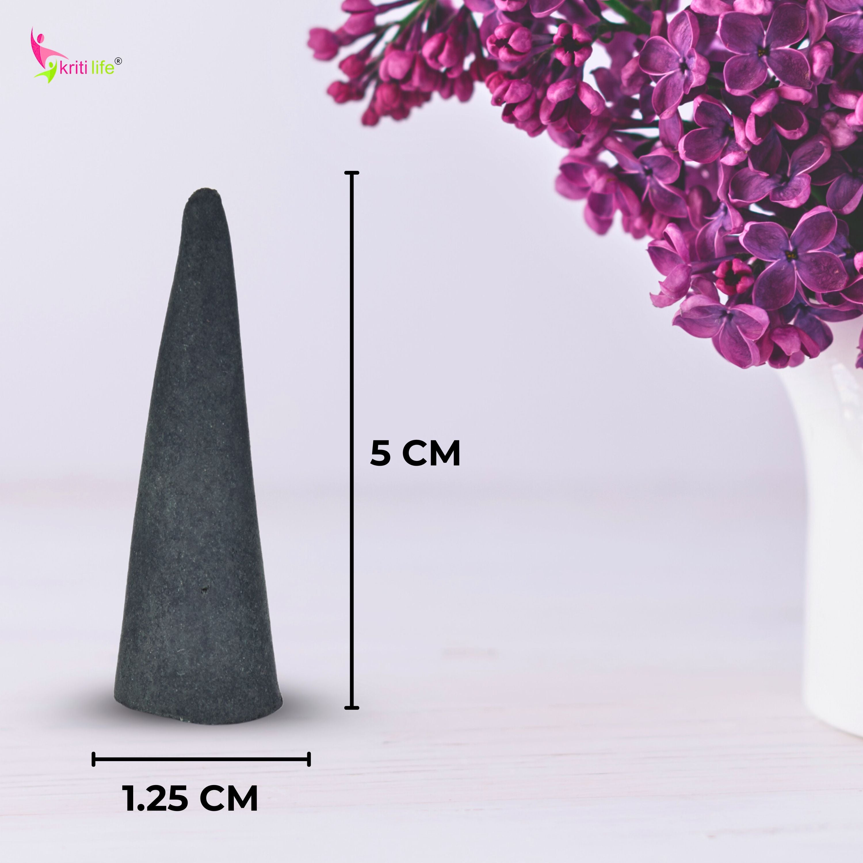 Incense Cone - Camphor 60 Pcs Burn Time 40 Minutes