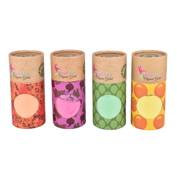 Organic Gulal – Pack of 4 Natural Holi Colours in Eco-Friendly Tubes