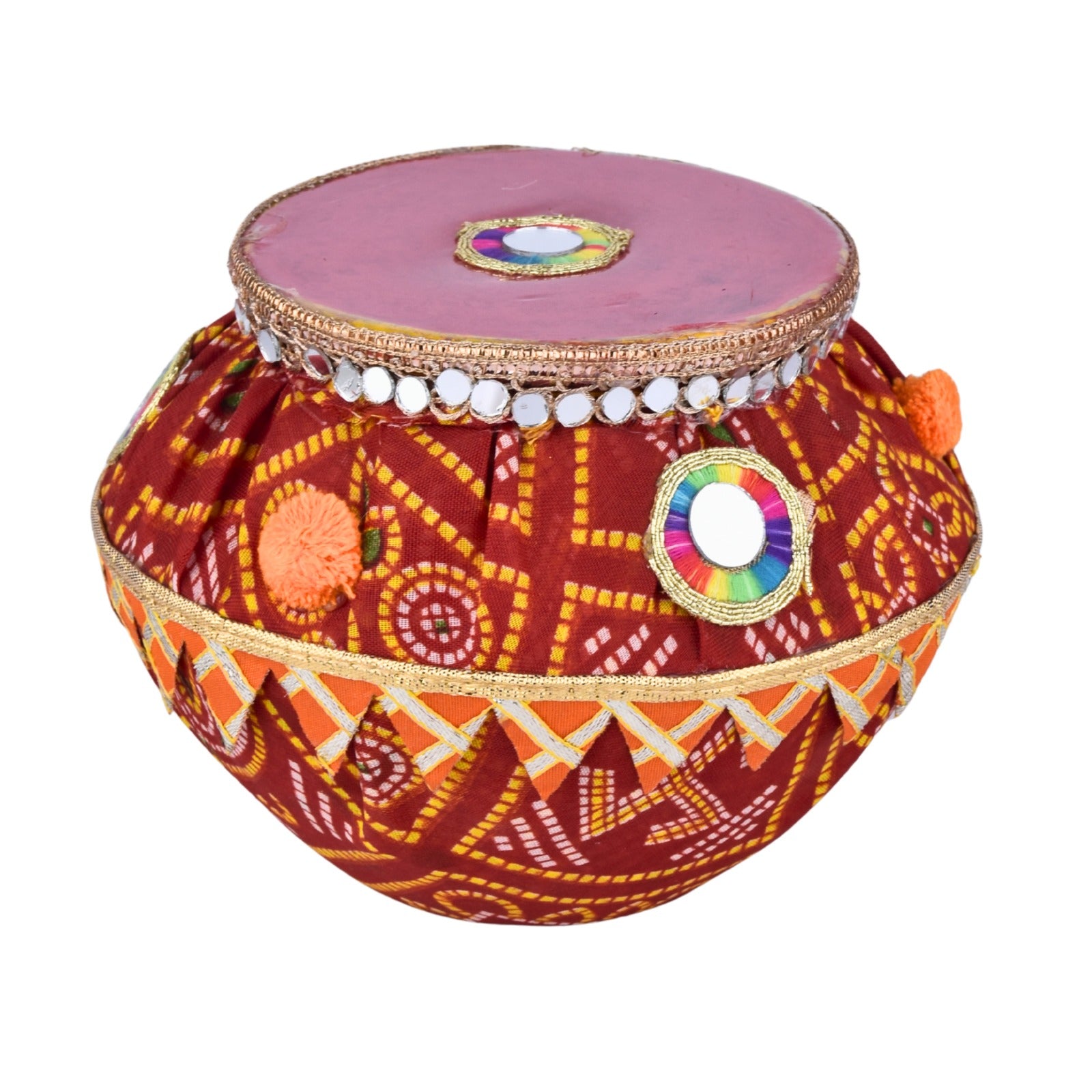 Designer Holi Gulal Matki – Handcrafted Decorative