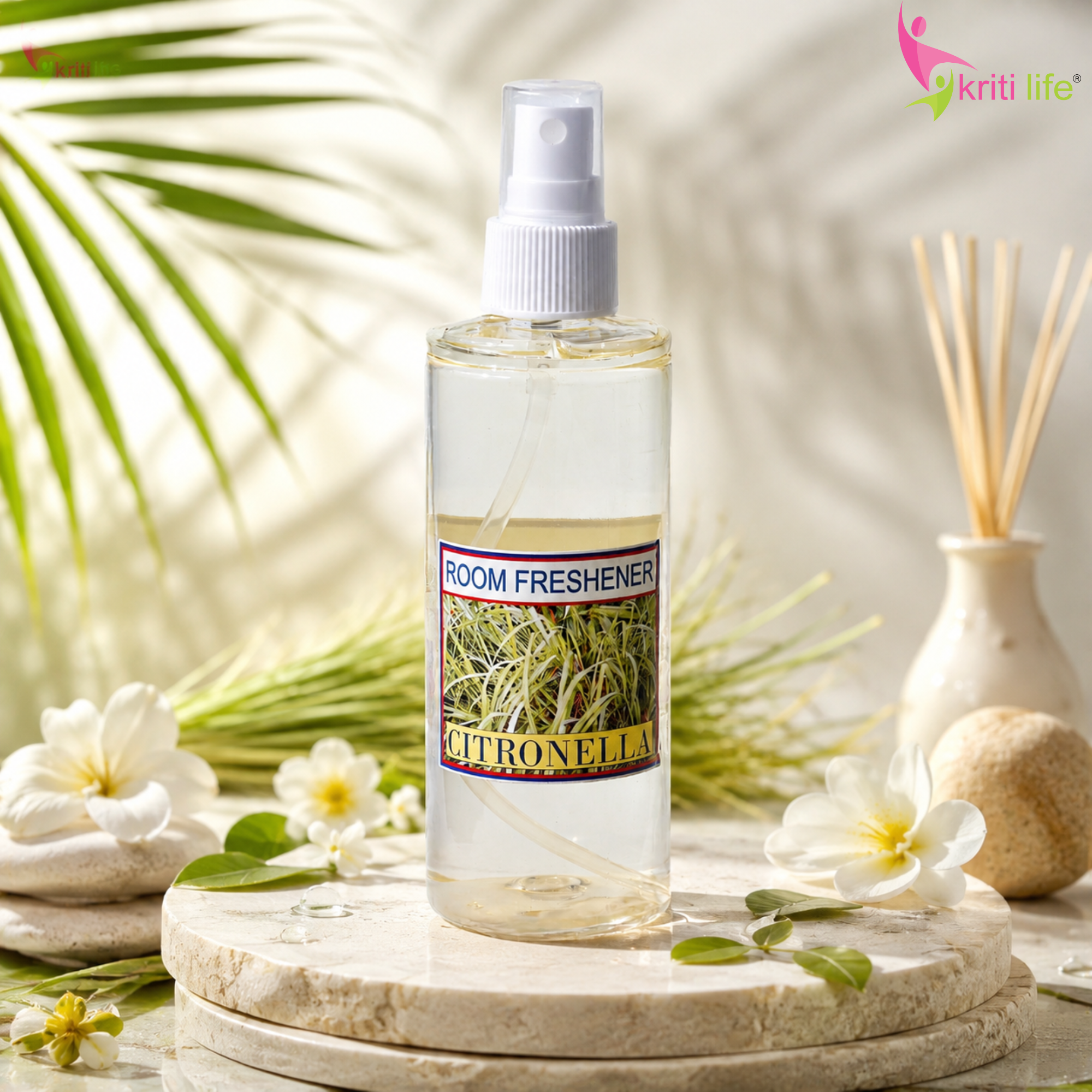Citronella Room Spray - 165 ML Long-Lasting Fragrance for Home &amp; Office