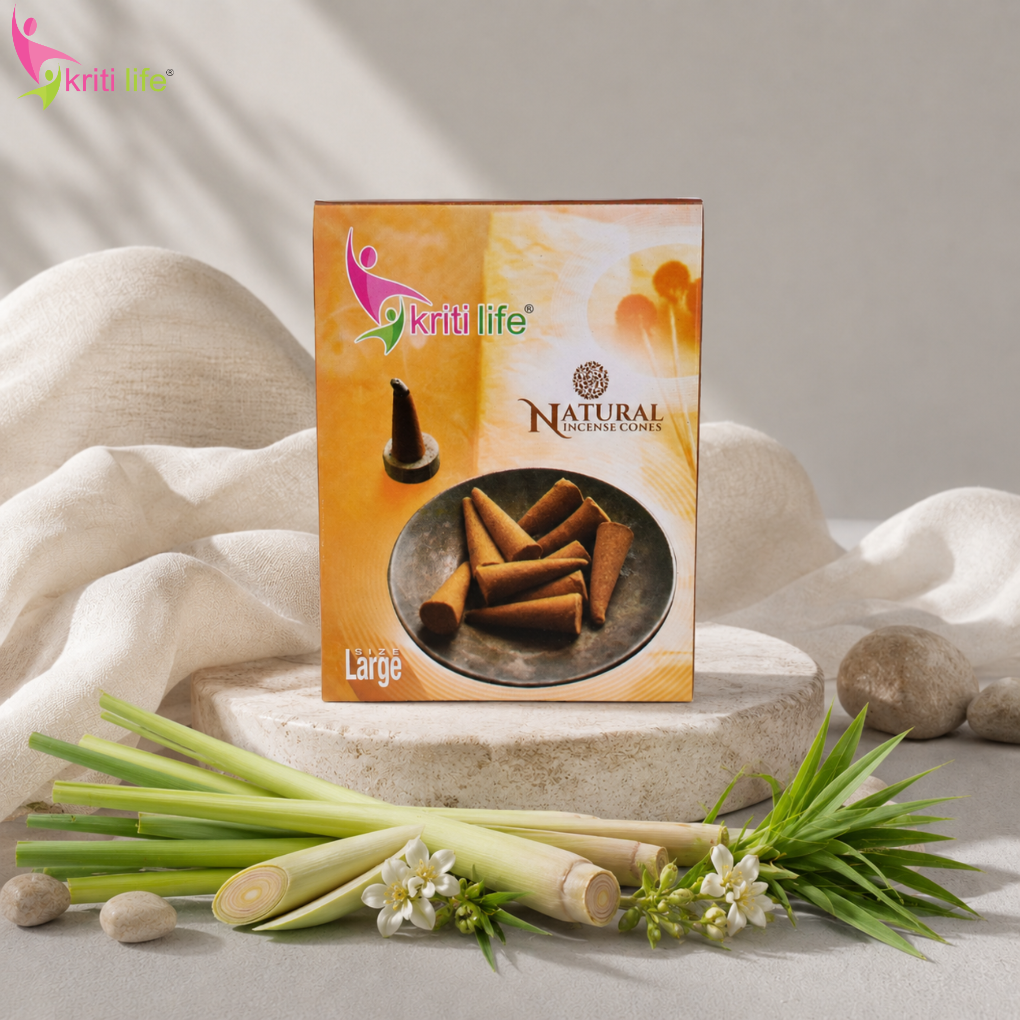 Citronella Incense Cone - 60 Pcs Burn Time 40 Minutes