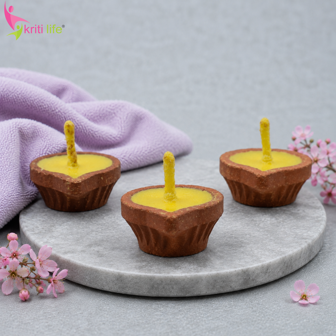Clay Ghee Jyot Diyas 21 Pcs Ideal for Puja & Festivals