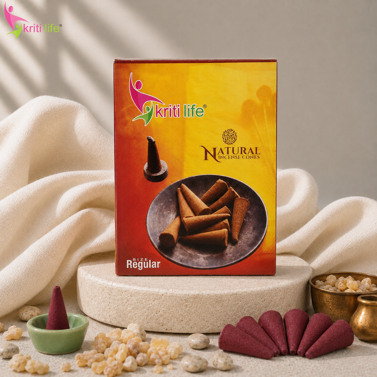 Frank Incense Cone - 150 Pcs Burn Time 20 Minutes