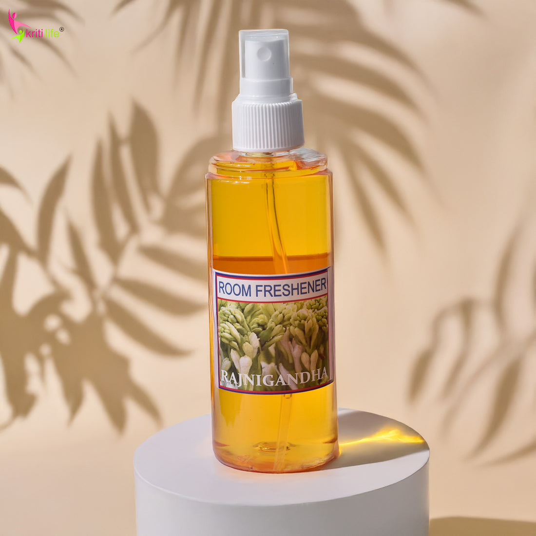 Kriti Life Room Spray - Rajni Gandha 165 ML Long-Lasting Fragrance for Home &amp; Office