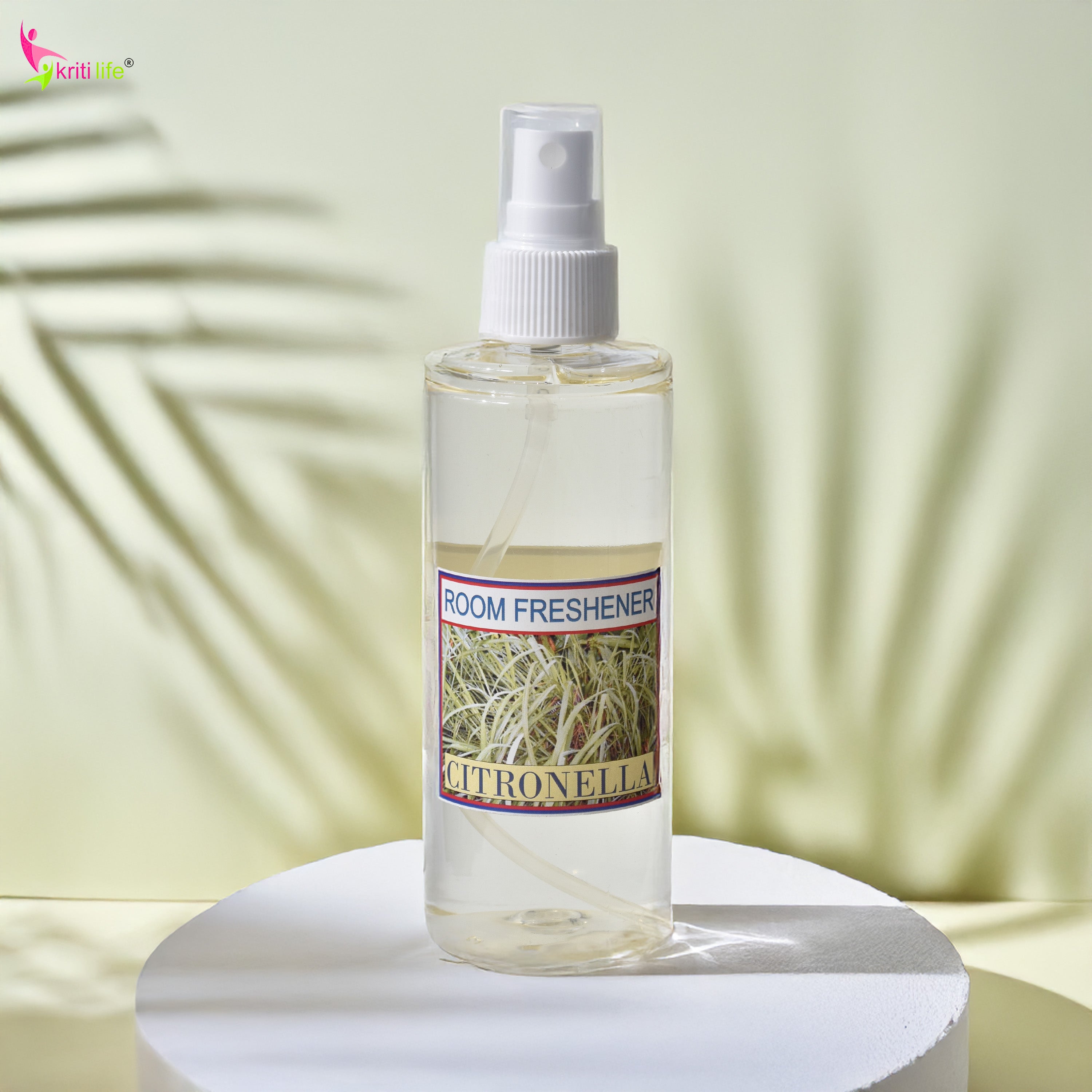 Kriti Life Room Spray - Citronella 165 ML Long-Lasting Fragrance for Home &amp; Office