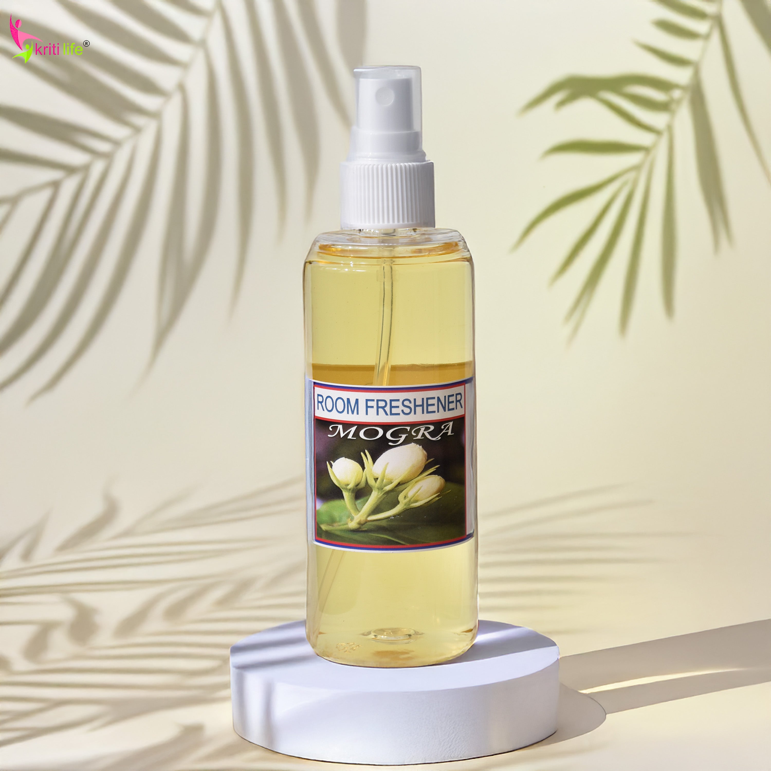 Kriti Life Room Spray - Mogra 165 ML Long-Lasting Fragrance for Home &amp; Office