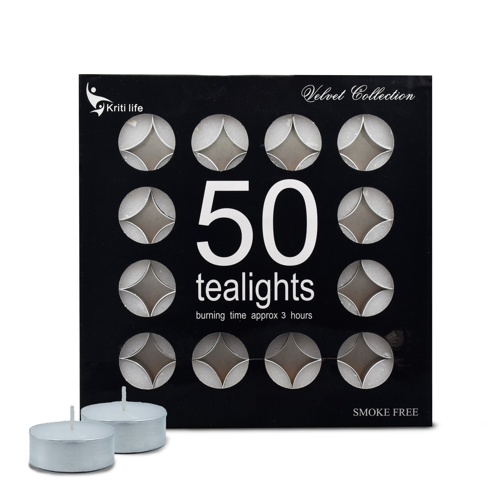 Tealight Candles Unscented  3 Hour Set of 50 Pcs