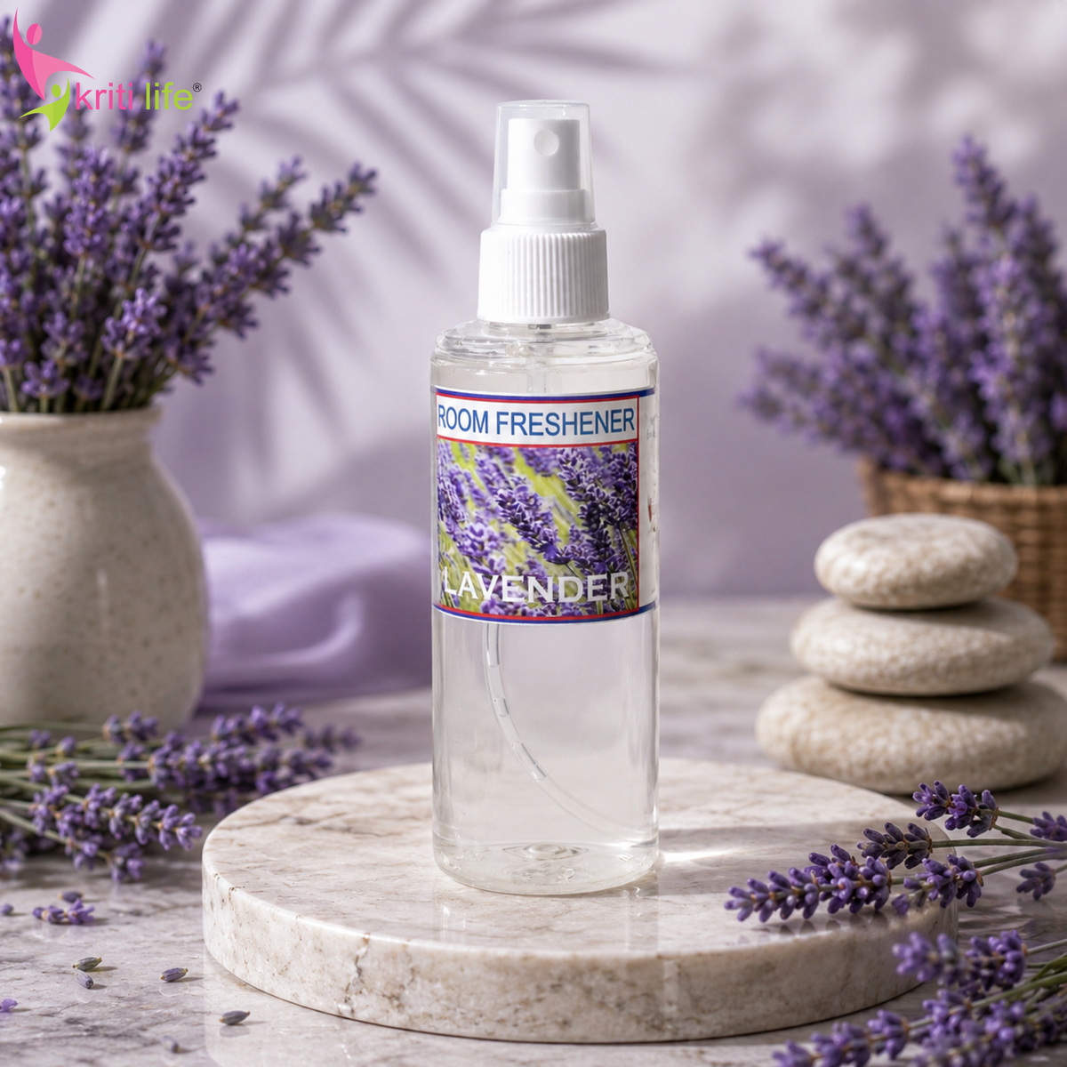 Lavender Room Spray - 165 ML Long-Lasting Fragrance for Home &amp; Office