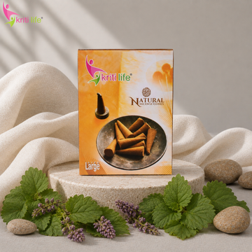 Patchouli Incense Cone - 60 Pcs Burn Time 40 Minutes