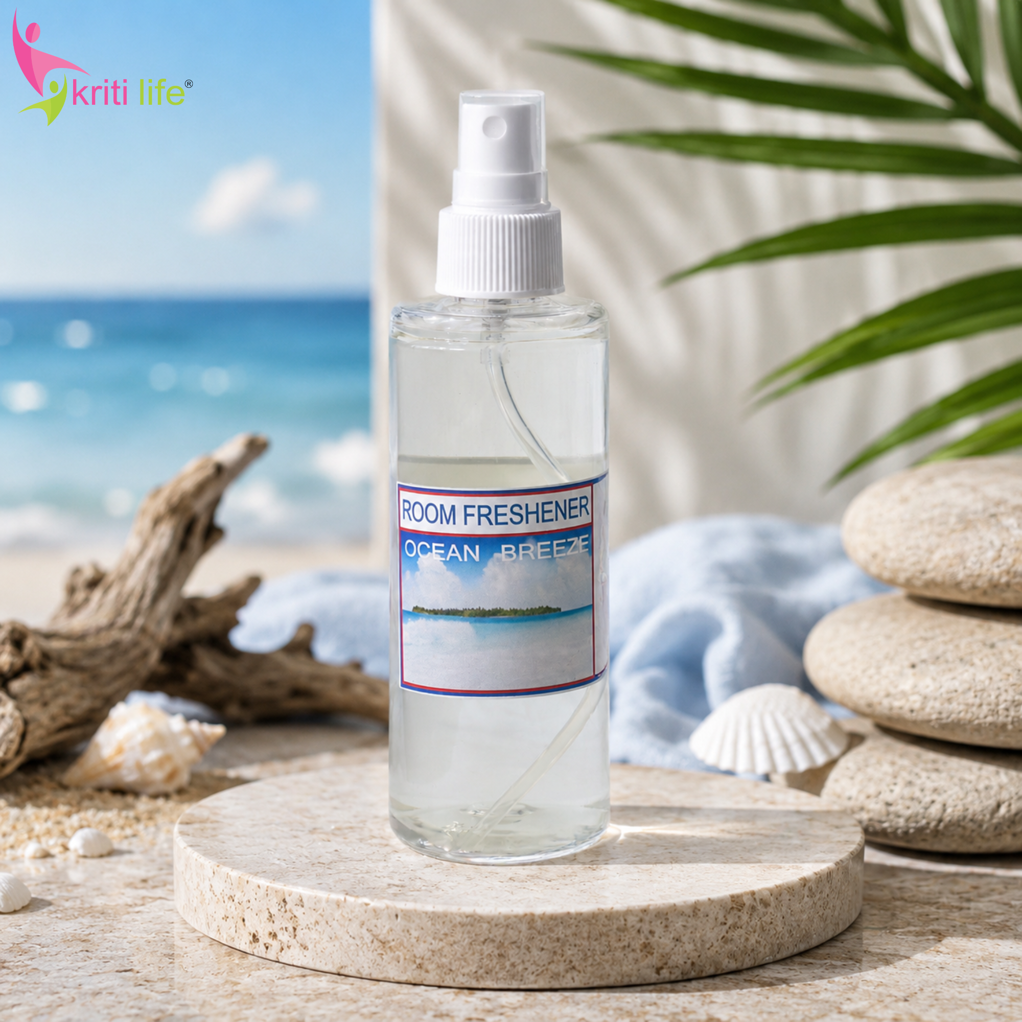 Ocean Breeze Room Spray - 165 ML Long-Lasting Fragrance for Home &amp; Office