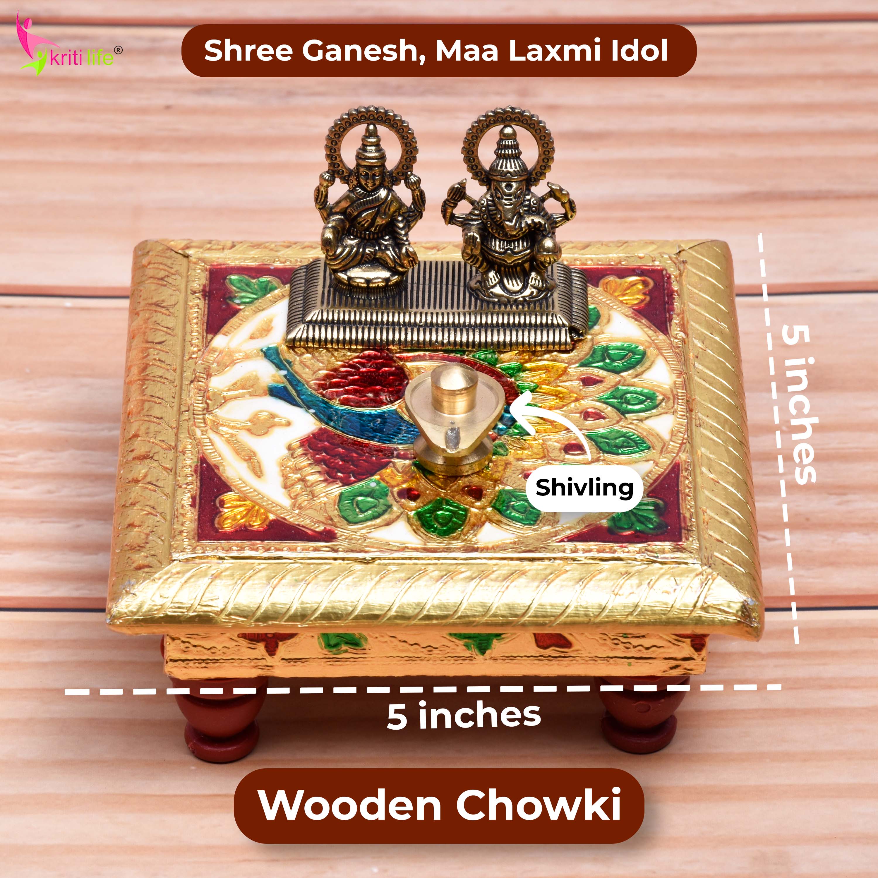 Kriti Life Daily Pooja Essential Kit for Home Temple