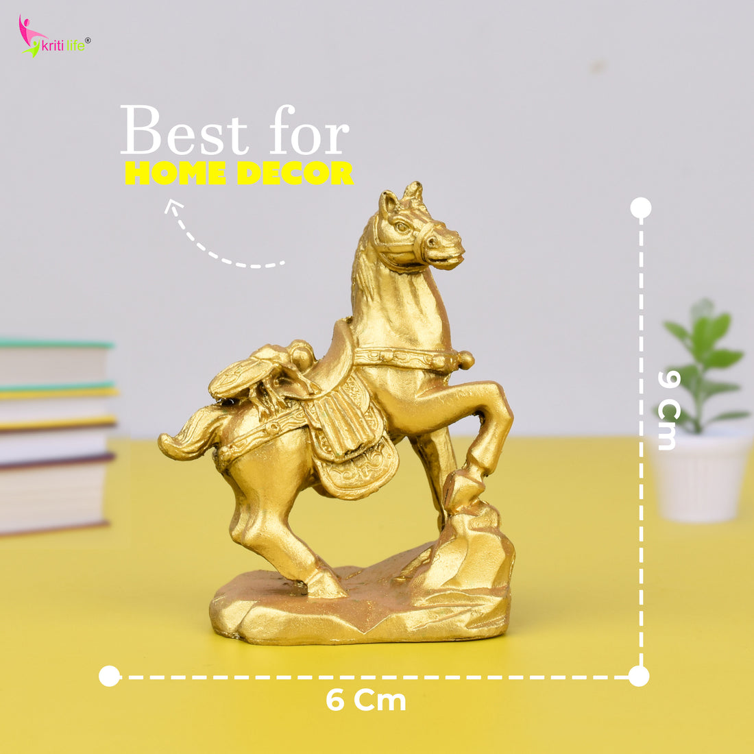 Feng Shui Victory Horse Idol for Career Growth & Fame - 3.5 inches