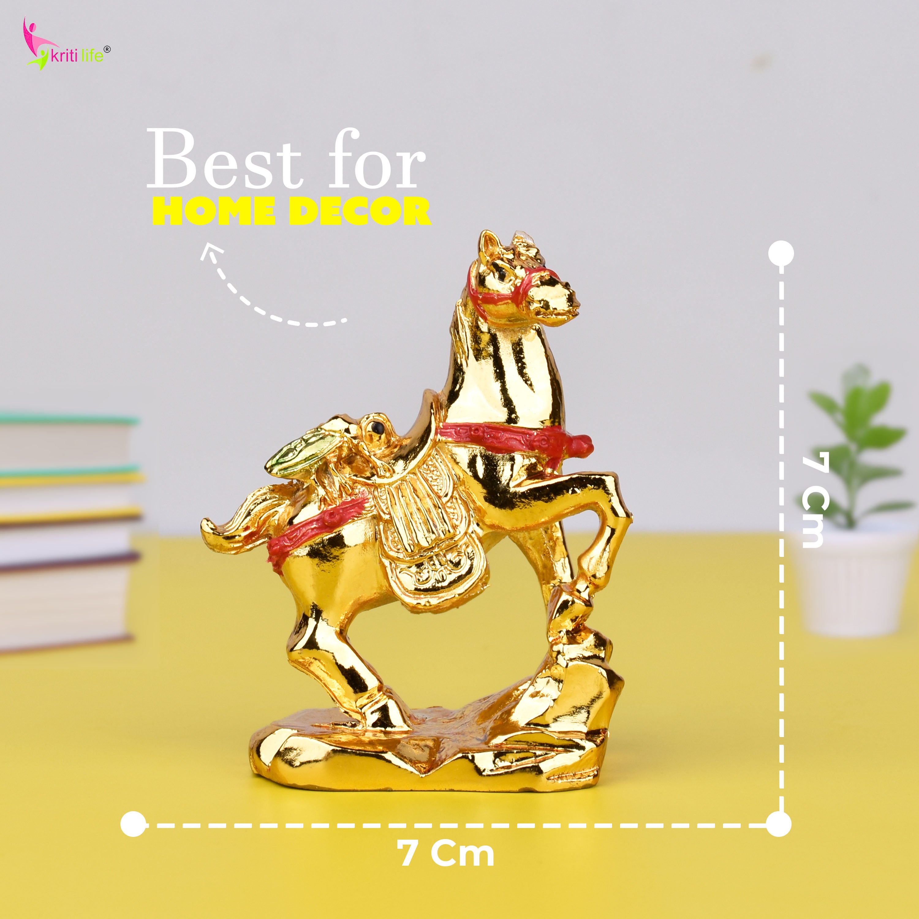 Feng Shui Flying Horse Idol – For Fame, Career Growth & Breakthrough Success- 3 inches