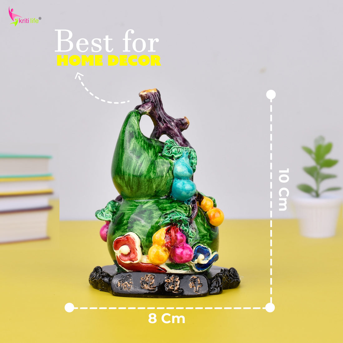 Feng Shui Multicolor Wu Lou Tree Idol – For Health, Faster Recovery & Positive Energy-4 inches