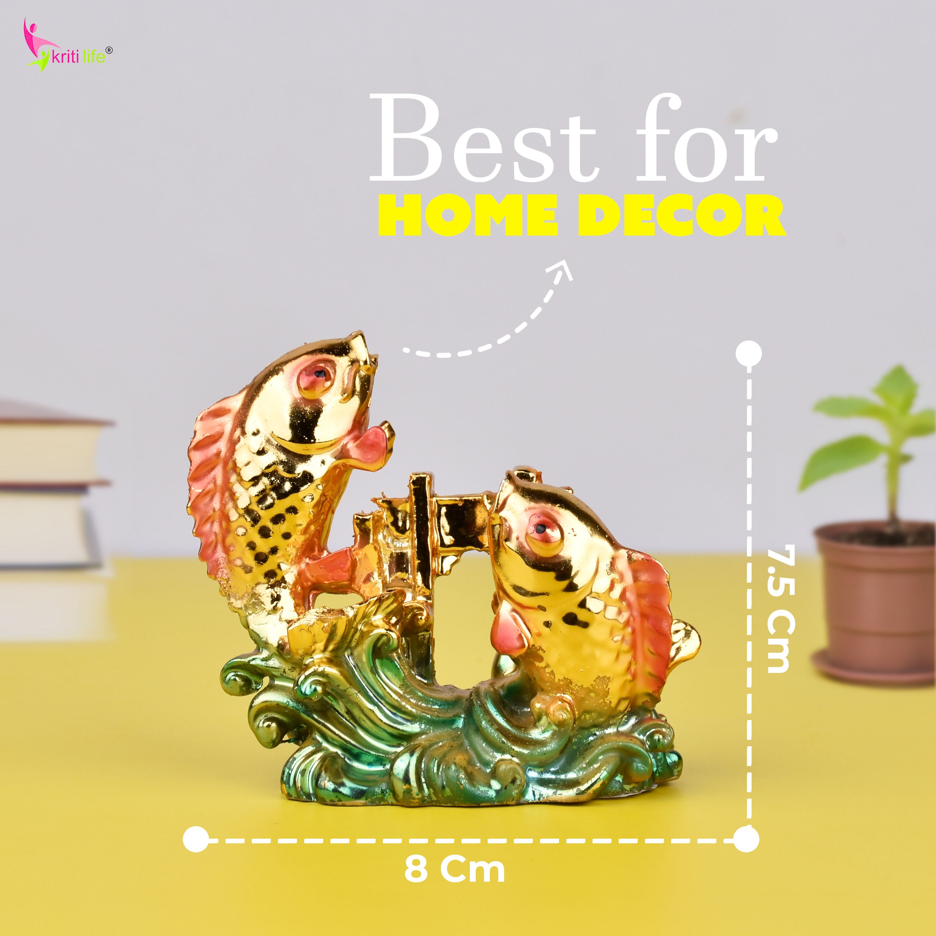 Feng Shui Car Fish Idol – For Prosperity, Safe Travel & Relationship Harmony-3 inches