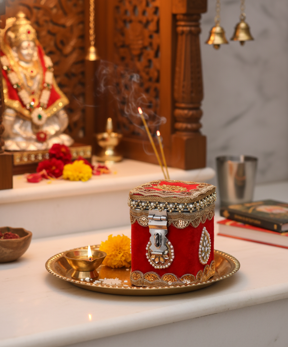 Mata Rani Ka Khazana Box – Navratri Durga Pooja Decorative Box