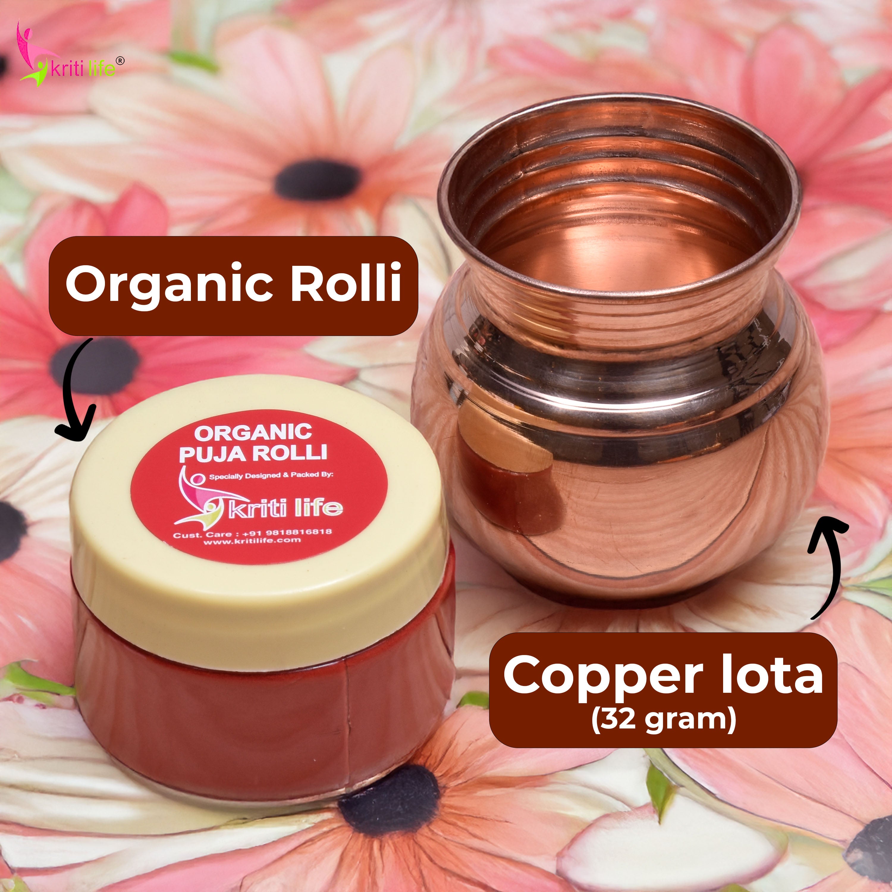 Kriti Life Daily Pooja Essential Kit for Home Temple