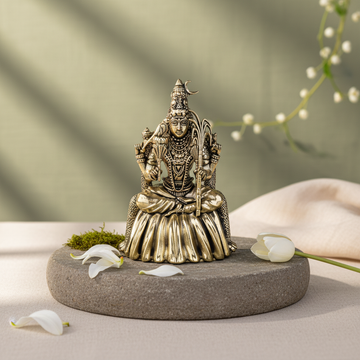 Antique Brass Rajarajeshwari Idol – Tripura Sundari Devi Murti