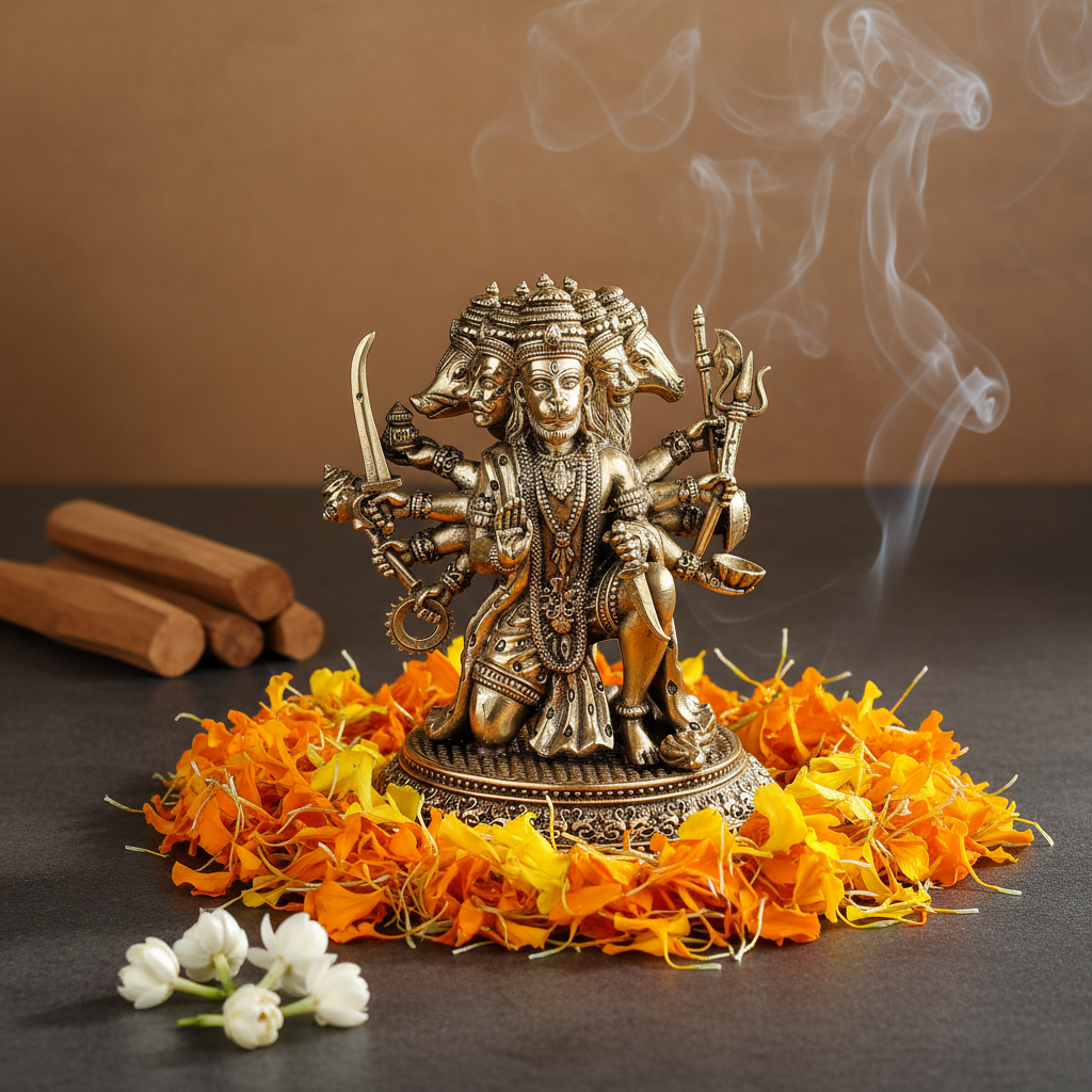 Panchmukhi Hanuman Idol | 5 Mukhi Hanuman Murti for Protection