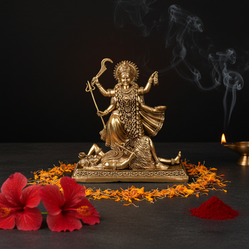 Antique Brass Maa Kali Idol (Mahakali) | Fine Brass Goddess Kali Statue