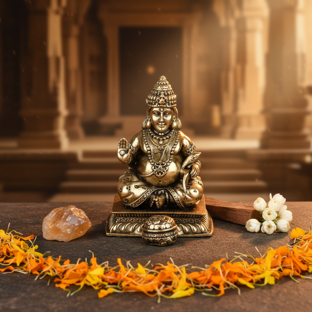 Fine Brass Kuber Idol – Wealth & Prosperity Showpiece