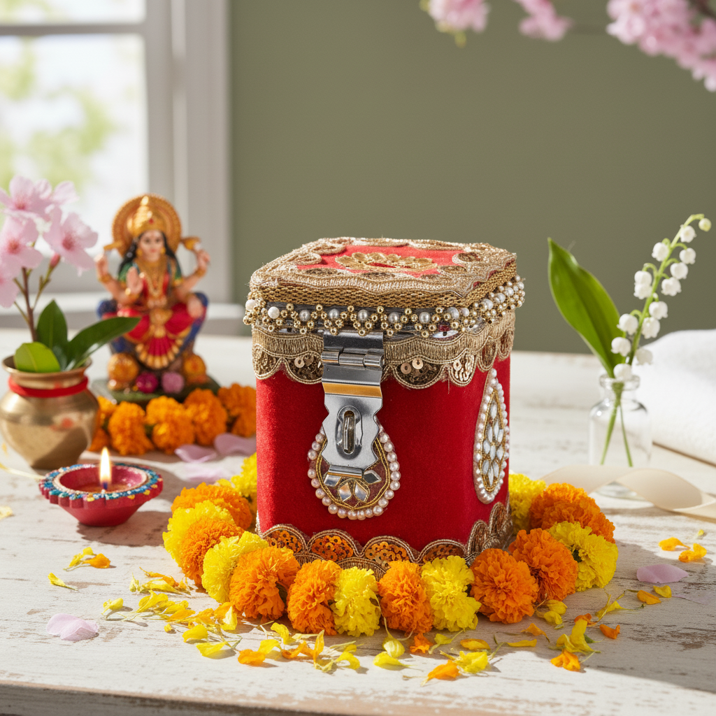 Mata Rani Ka Khazana Box – Navratri Durga Pooja Decorative Box